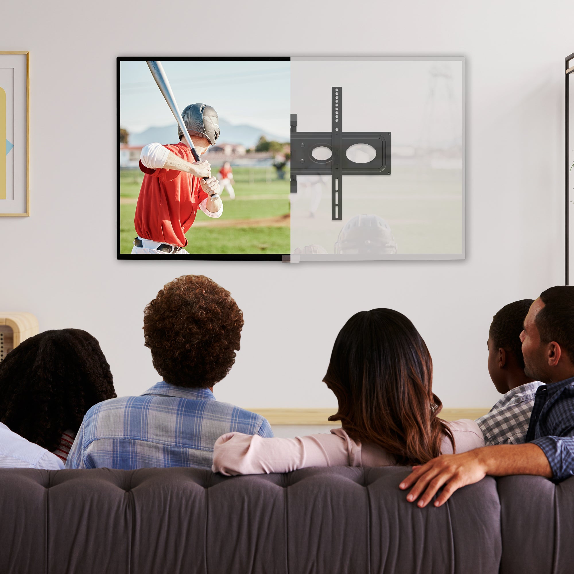 Tilting TV Wall Mount - Fits 23"-42" TVs, 55lbs Capacity, VESA Compatible 75x75-200x200