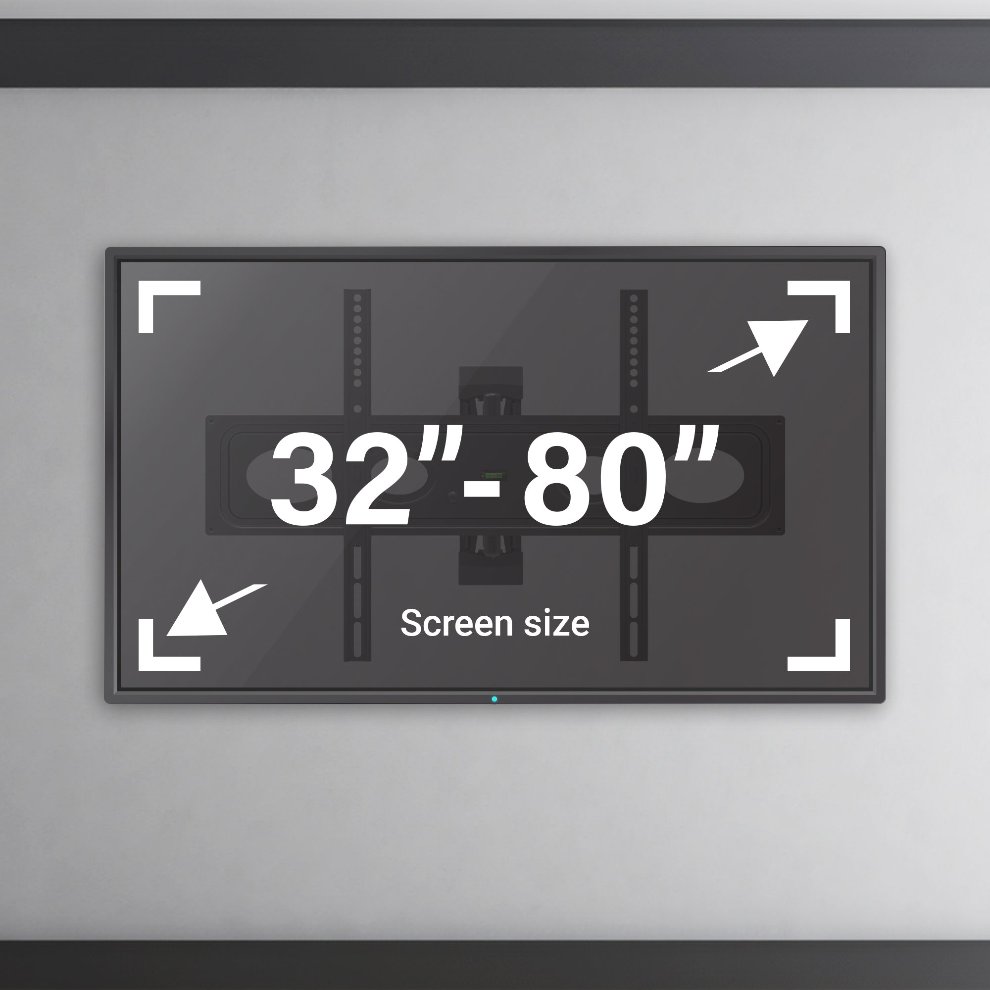 Tilting TV Wall Mount - Fits 23"-42" TVs, 55lbs Capacity, VESA Compatible 75x75-200x200