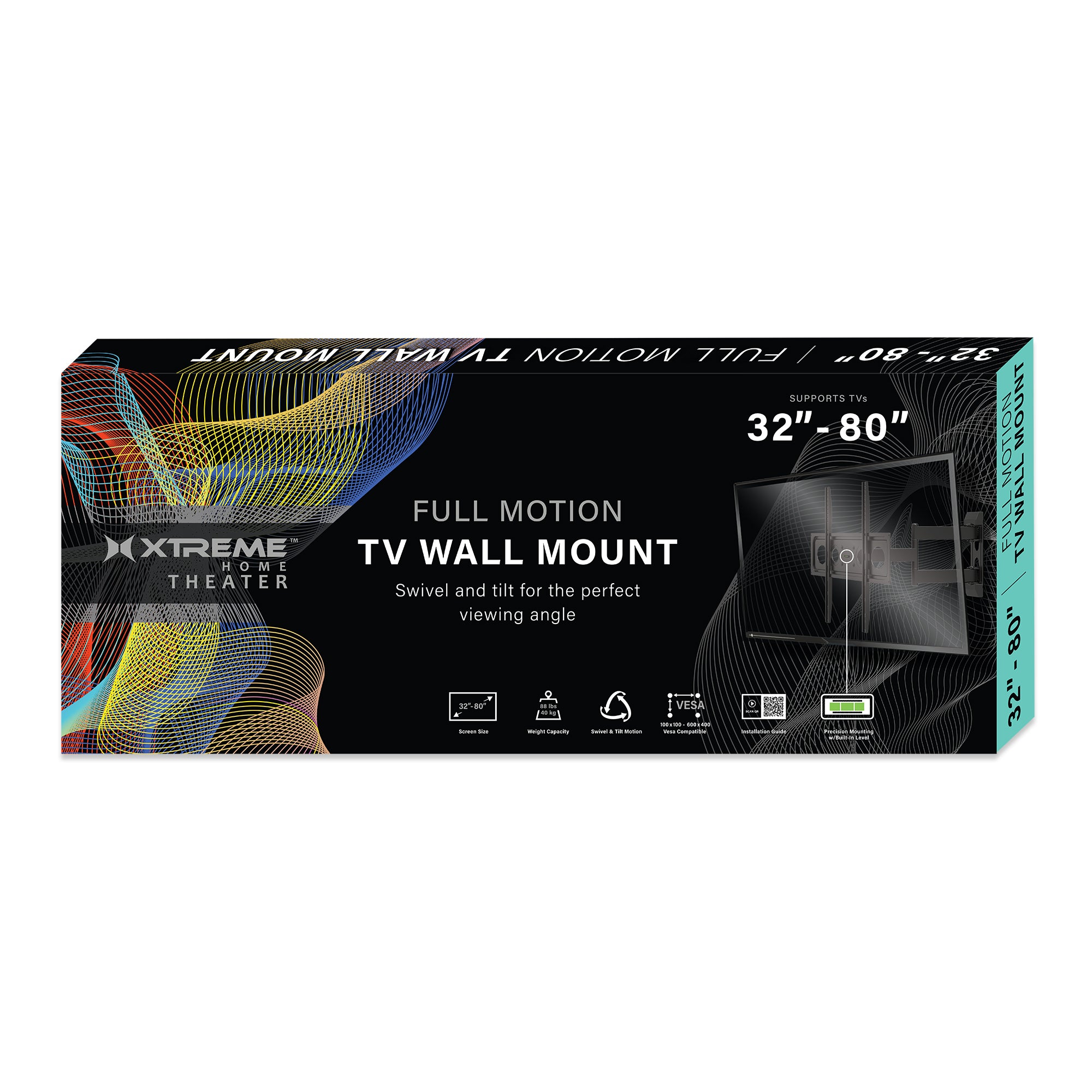 Tilting TV Wall Mount - Fits 23"-42" TVs, 55lbs Capacity, VESA Compatible 75x75-200x200