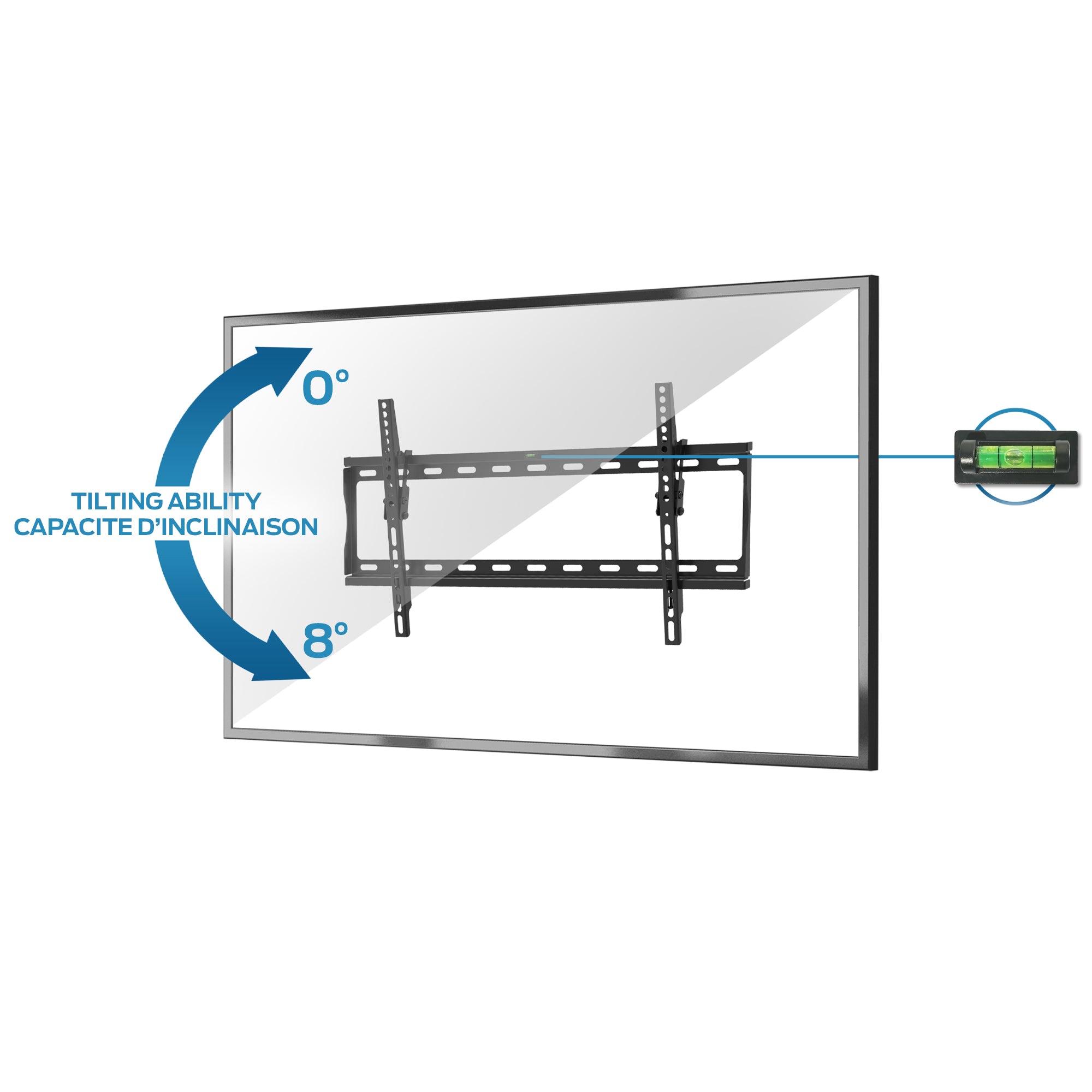 Tilting TV Wall Mount Bracket for 32"-80" Screens - Supports Up to 88 lbs