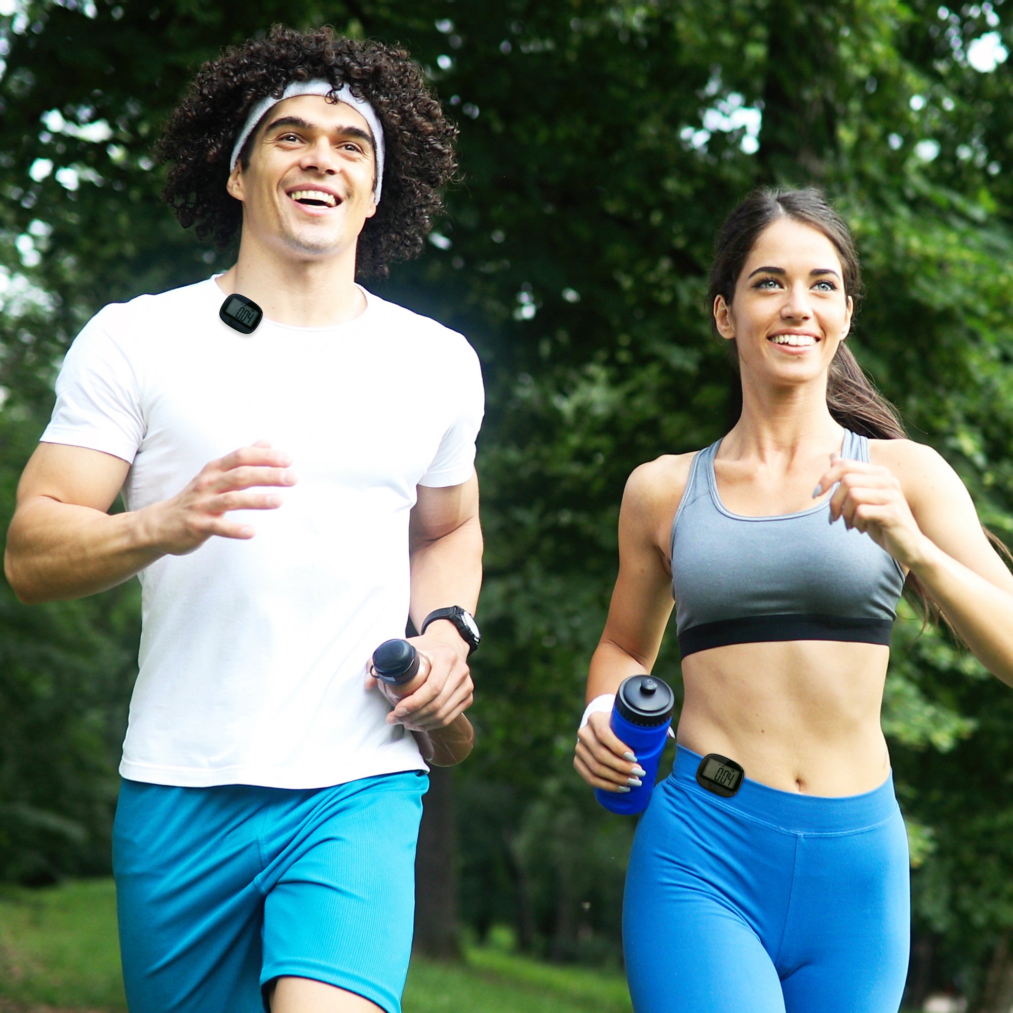 Clip-On Pedometer for Walking - Step, Distance, & Calorie Tracker