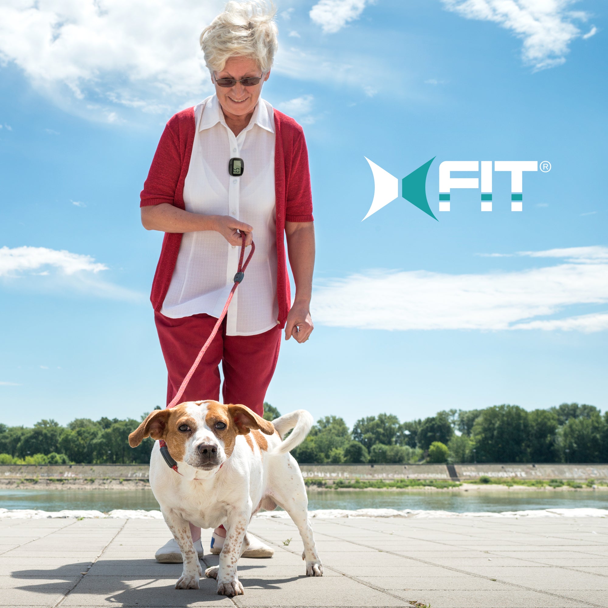 Clip-On Pedometer for Walking - Step, Distance, & Calorie Tracker