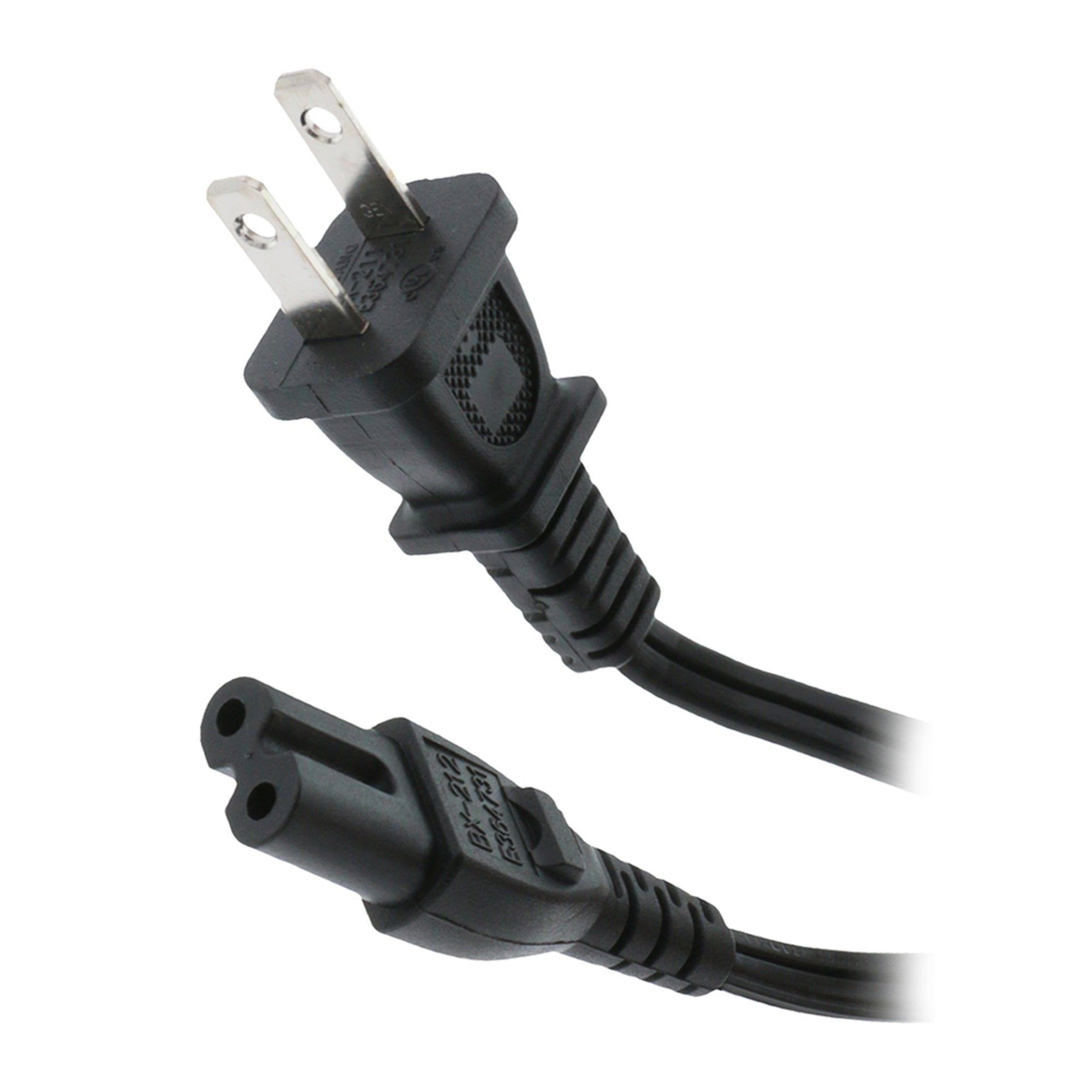 10ft Non-Polarized Replacement Power Cord, Works With Game Consoles, Cable Boxes, Printers