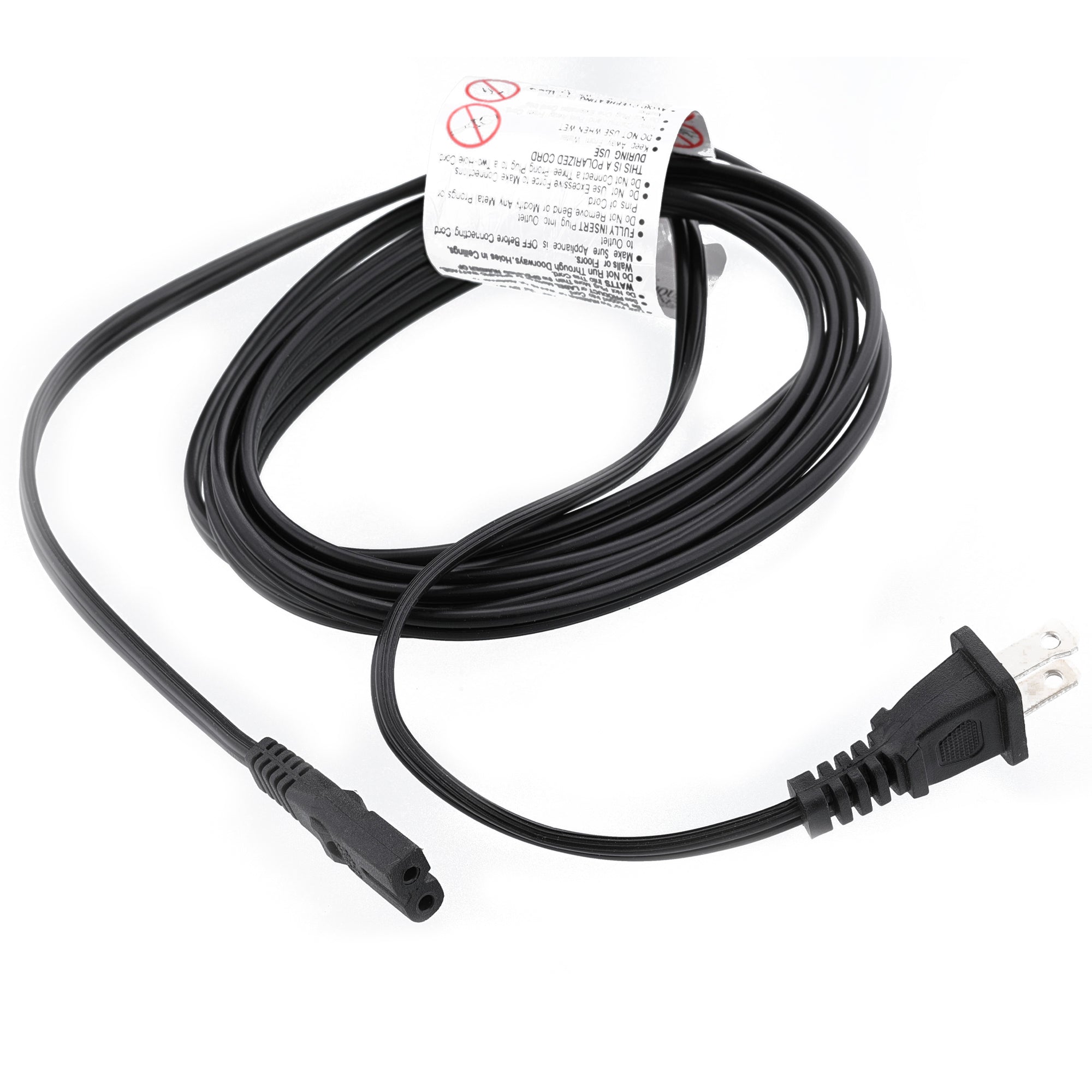 10-ft Replacement Polarized Power Cord, Works with VIZIO, Hisense TVs, and Comcast