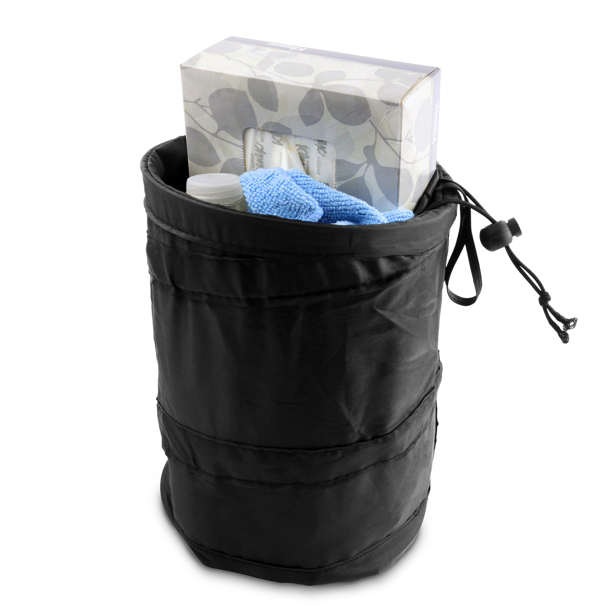 Pop Up Car Garbage Can - 8in Collapsible & Washable Waste Bin for Vehicle Organization & Storage