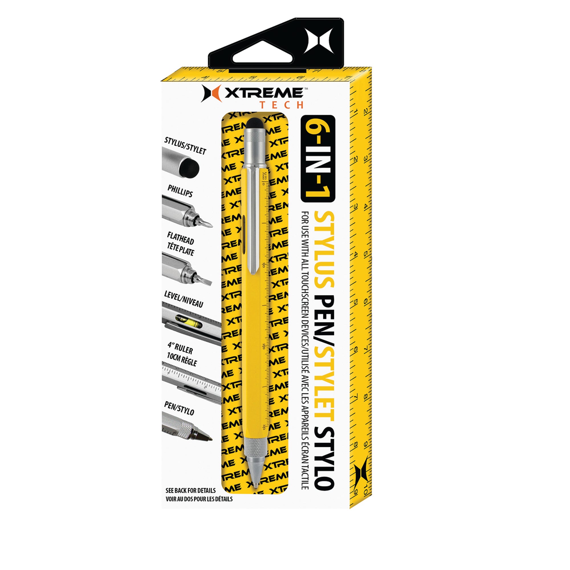 6-in-1 Stylus Pen with Screwdriver, Leveler, and Ruler - The Ultimate Multi-Tool for Work and DIY