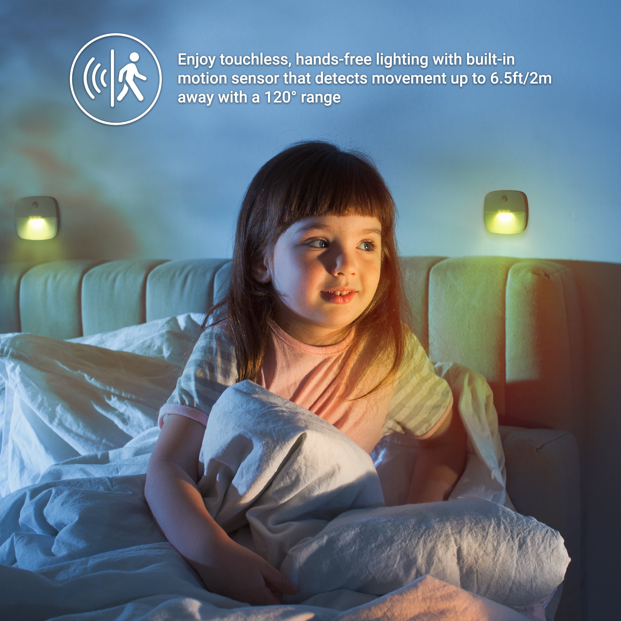 Wireless Motion-Activated LED Light 2-Pack – Under-Cabinet & Closet Stick-On Lighting with Auto-Shutoff, 10 Ultra-Bright LEDs, and Magnetic Mounting