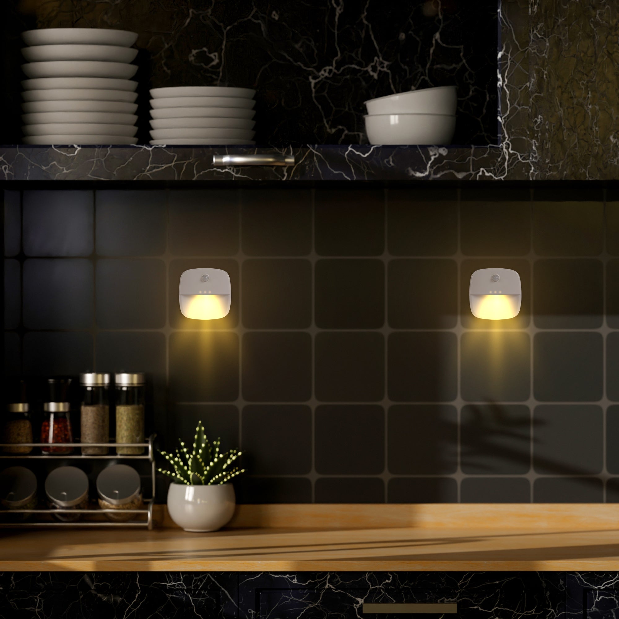 Wireless Motion-Activated LED Light 2-Pack – Under-Cabinet & Closet Stick-On Lighting with Auto-Shutoff, 10 Ultra-Bright LEDs, and Magnetic Mounting