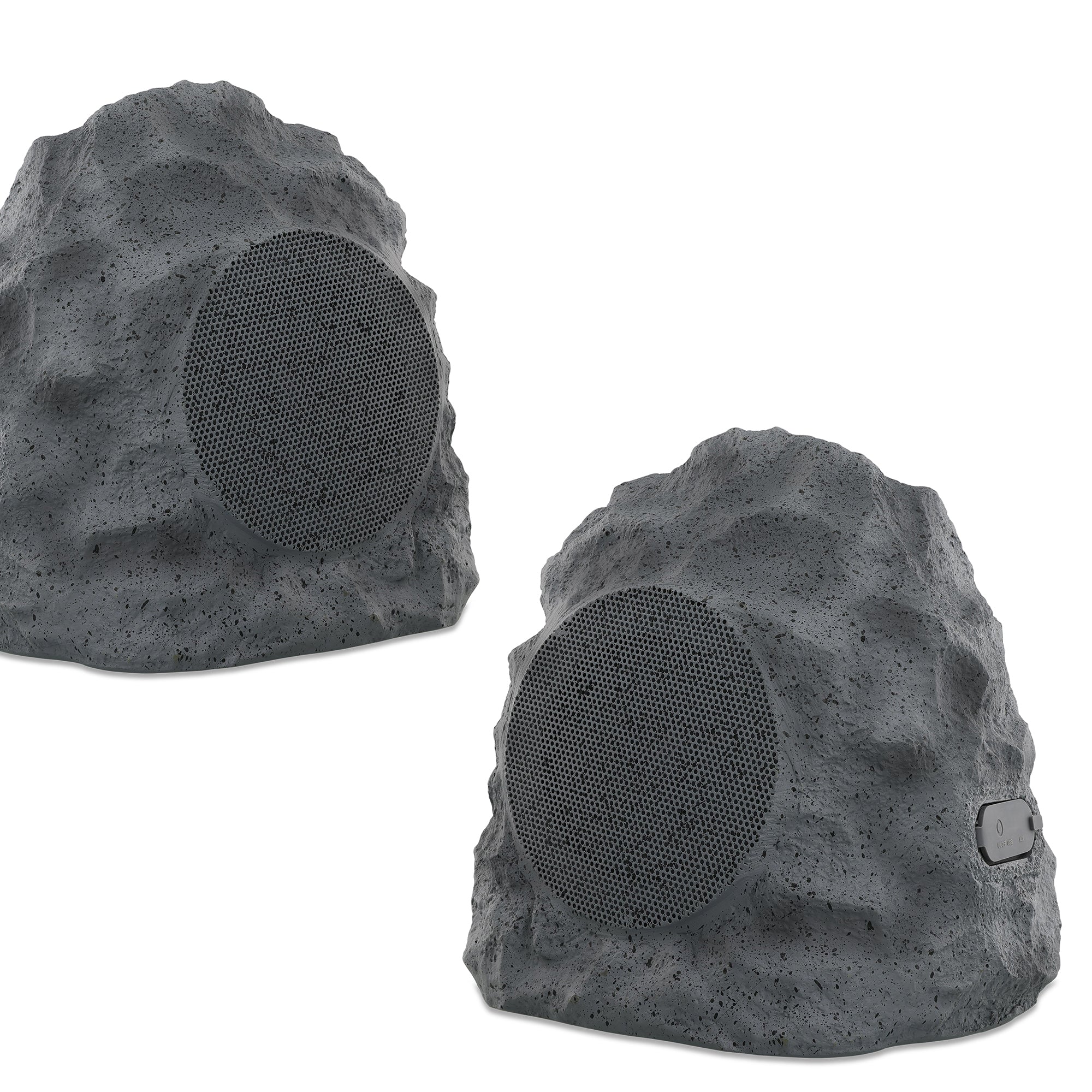 Rock Speakers Outdoor Waterproof 2 Pack - IPX5 Water-Resistant Speaker with True Wireless Stereo - 33ft Range