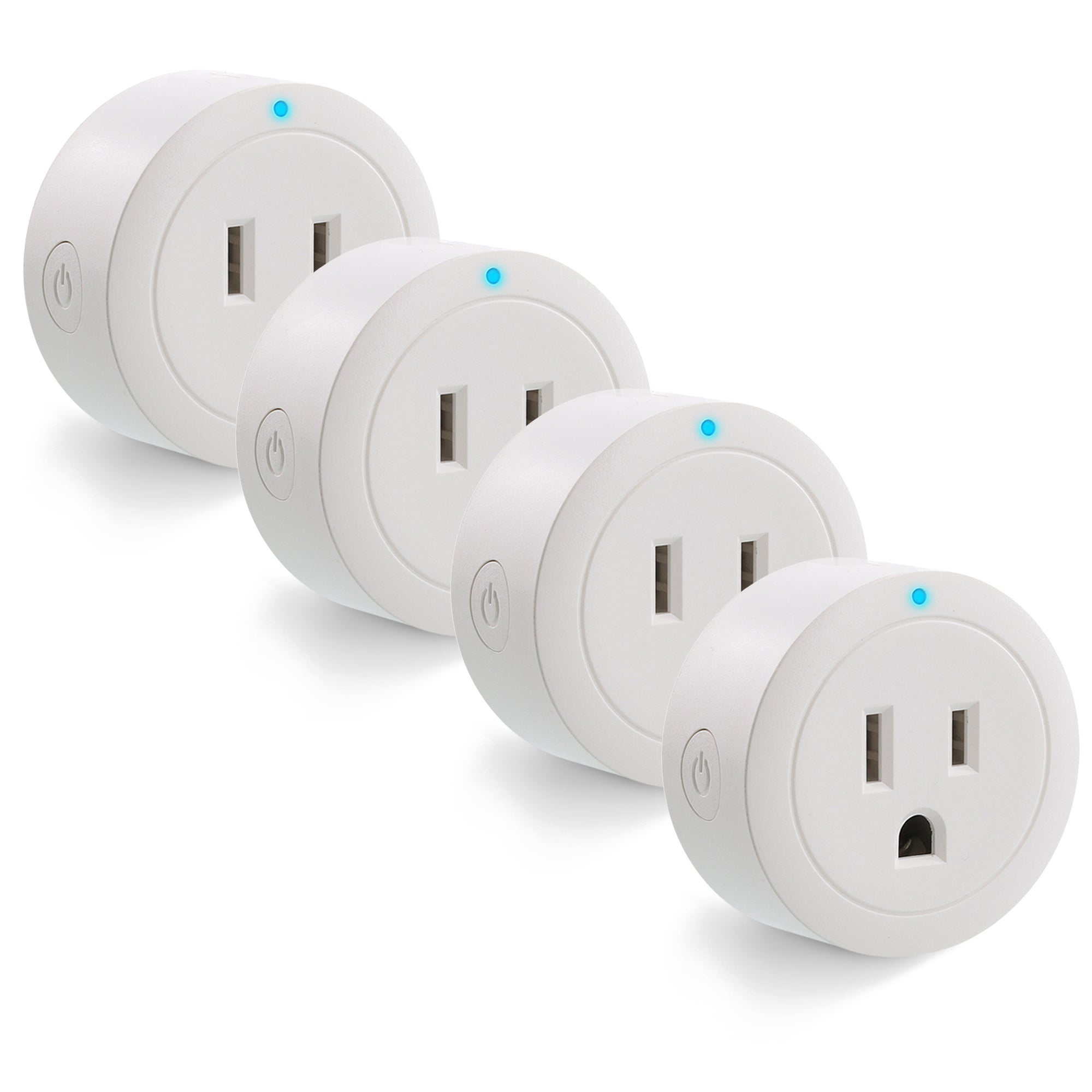Smart Wi-Fi Plug 10A - Mobile App and Voice Control, 1-Pack & 4-Pack