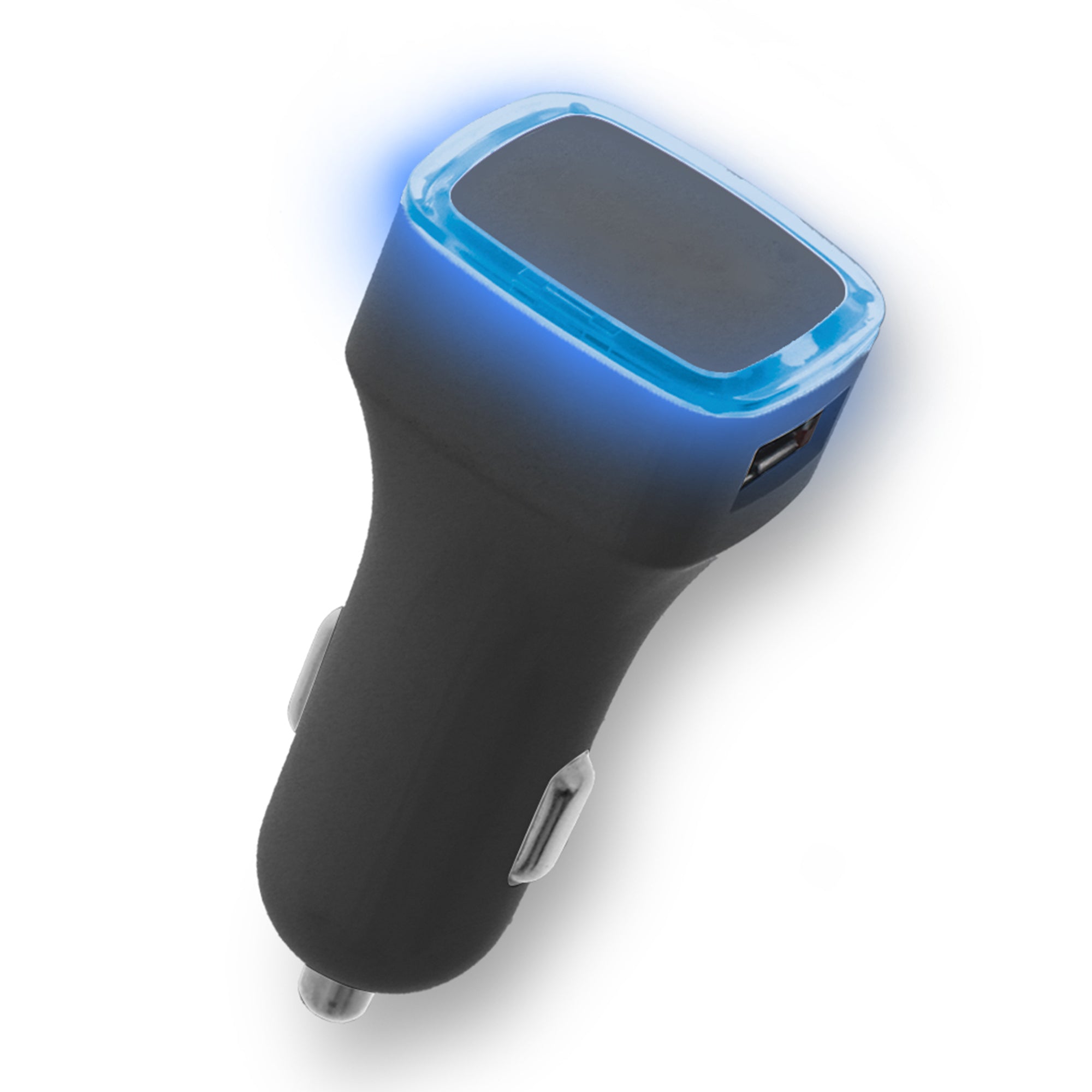 USB 2.4A 2-Port Car Charger with LED Light