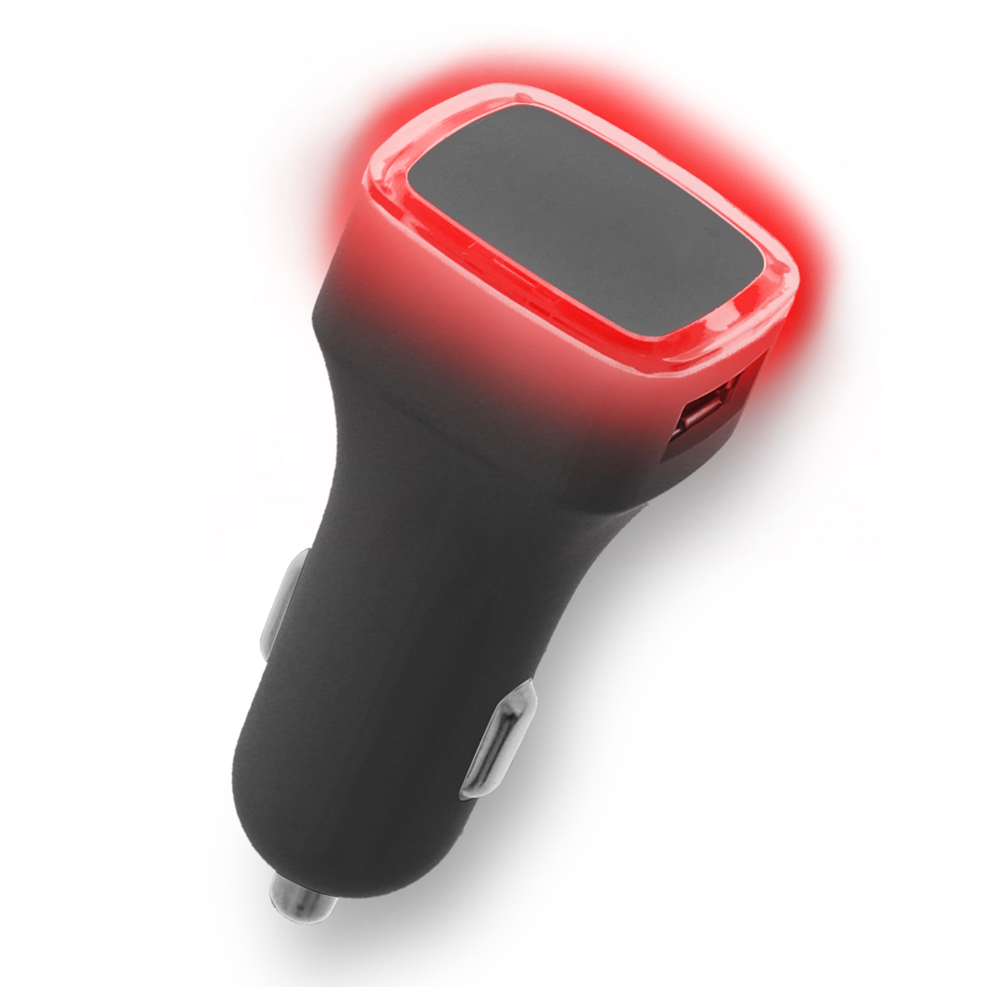 USB 2.4A 2-Port Car Charger with LED Light