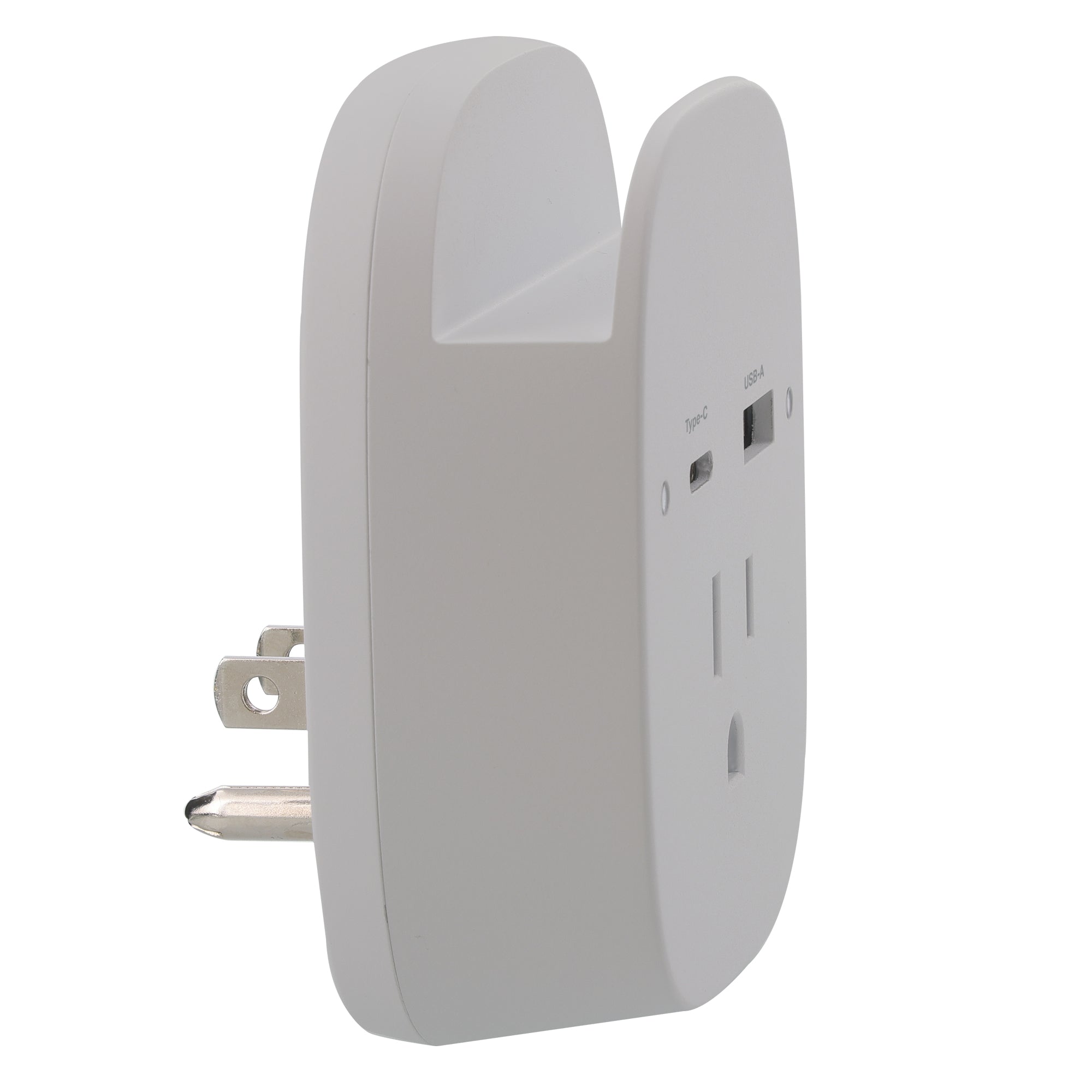15W USB-C and USB-A Wall Charger with Built-in Smartphone Holder, Power Three Devices at Once, Fast Charging Power Adapter