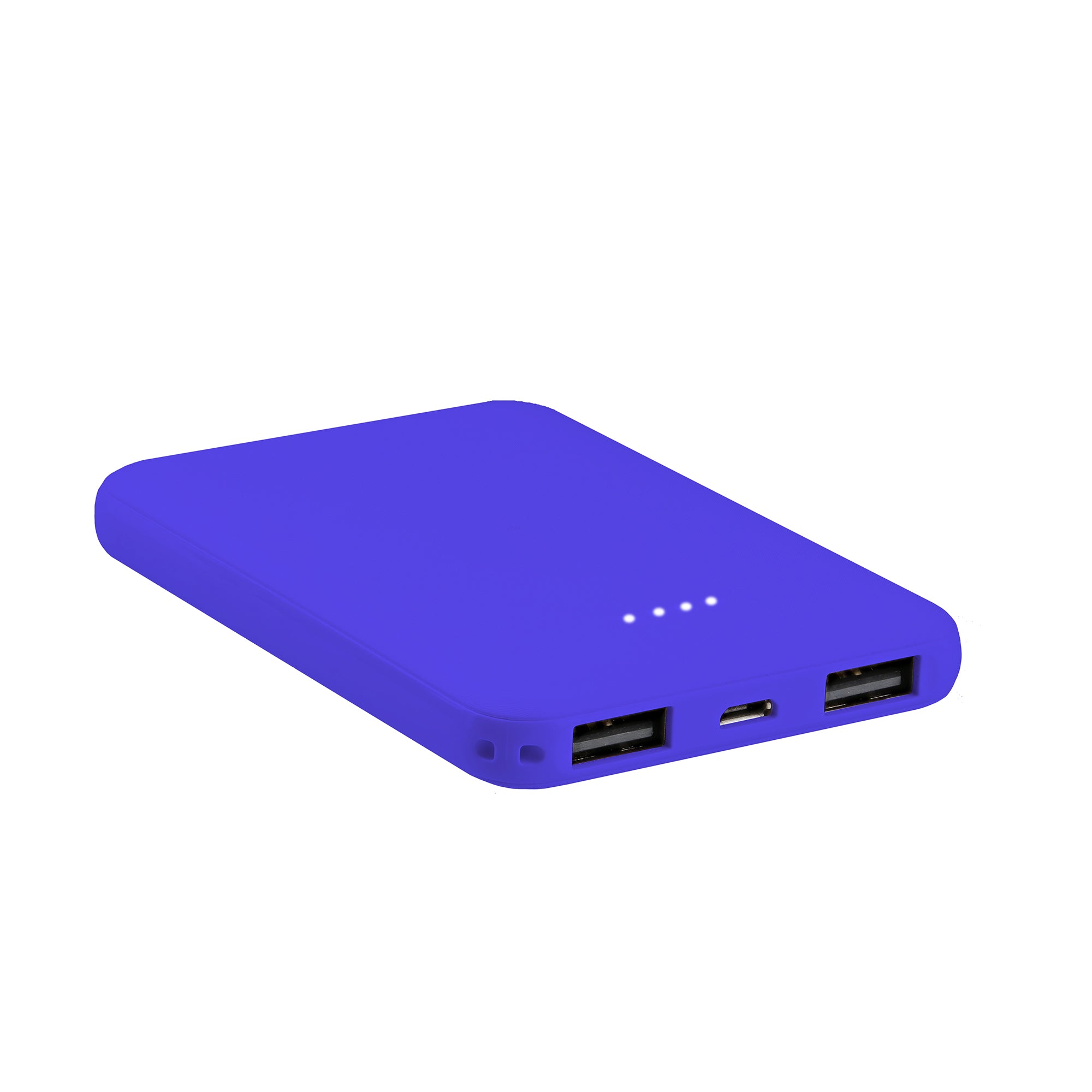 5000mAh Portable Power Bank with Dual Ports, Built-In Light Indicator, and Compact Design for On-the-Go Charging of Smartphones and Tablets