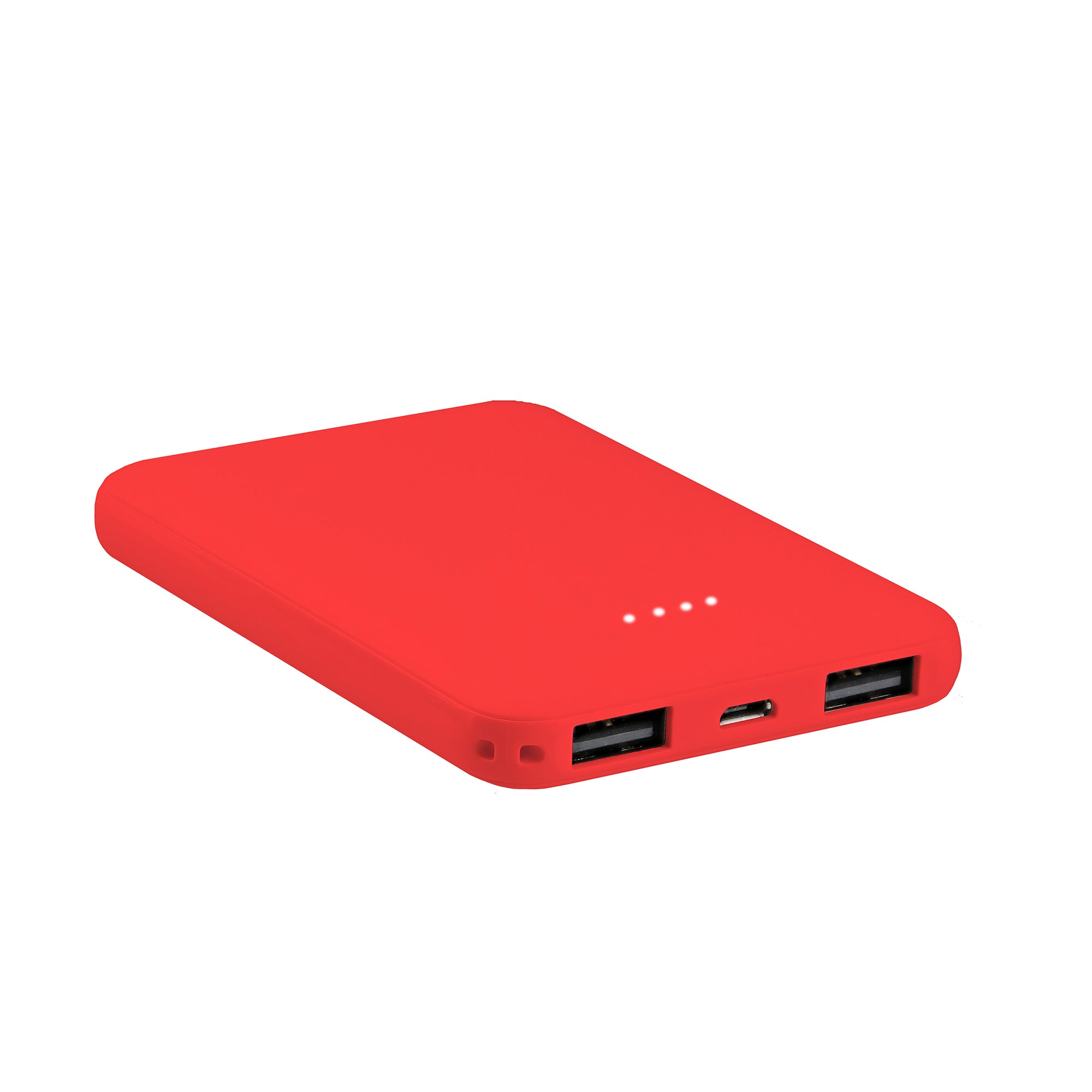 5000mAh Portable Power Bank with Dual Ports, Built-In Light Indicator, and Compact Design for On-the-Go Charging of Smartphones and Tablets