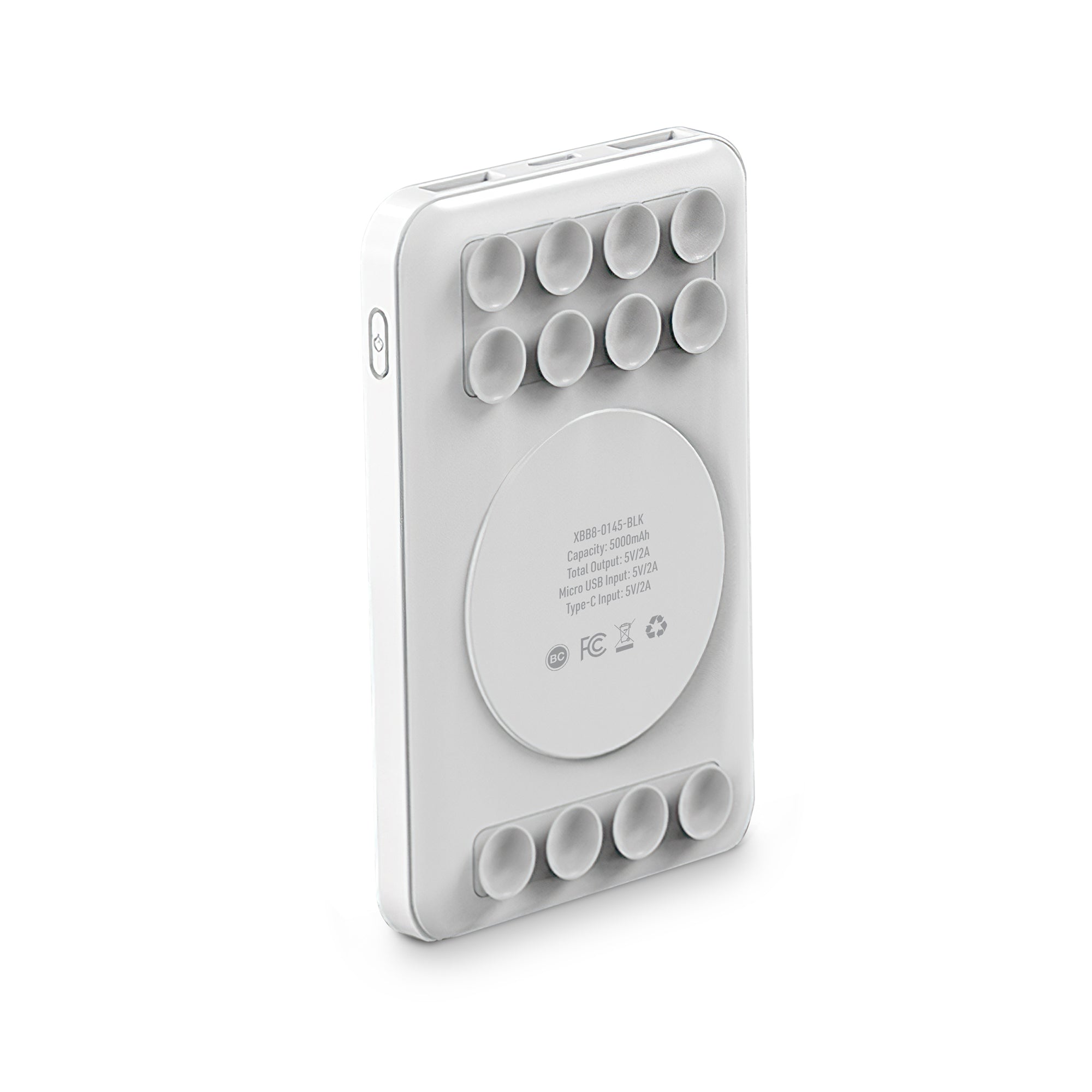 5000mAh Portable Power Bank with Dual Ports, Built-In Light Indicator, and Compact Design for On-the-Go Charging of Smartphones and Tablets