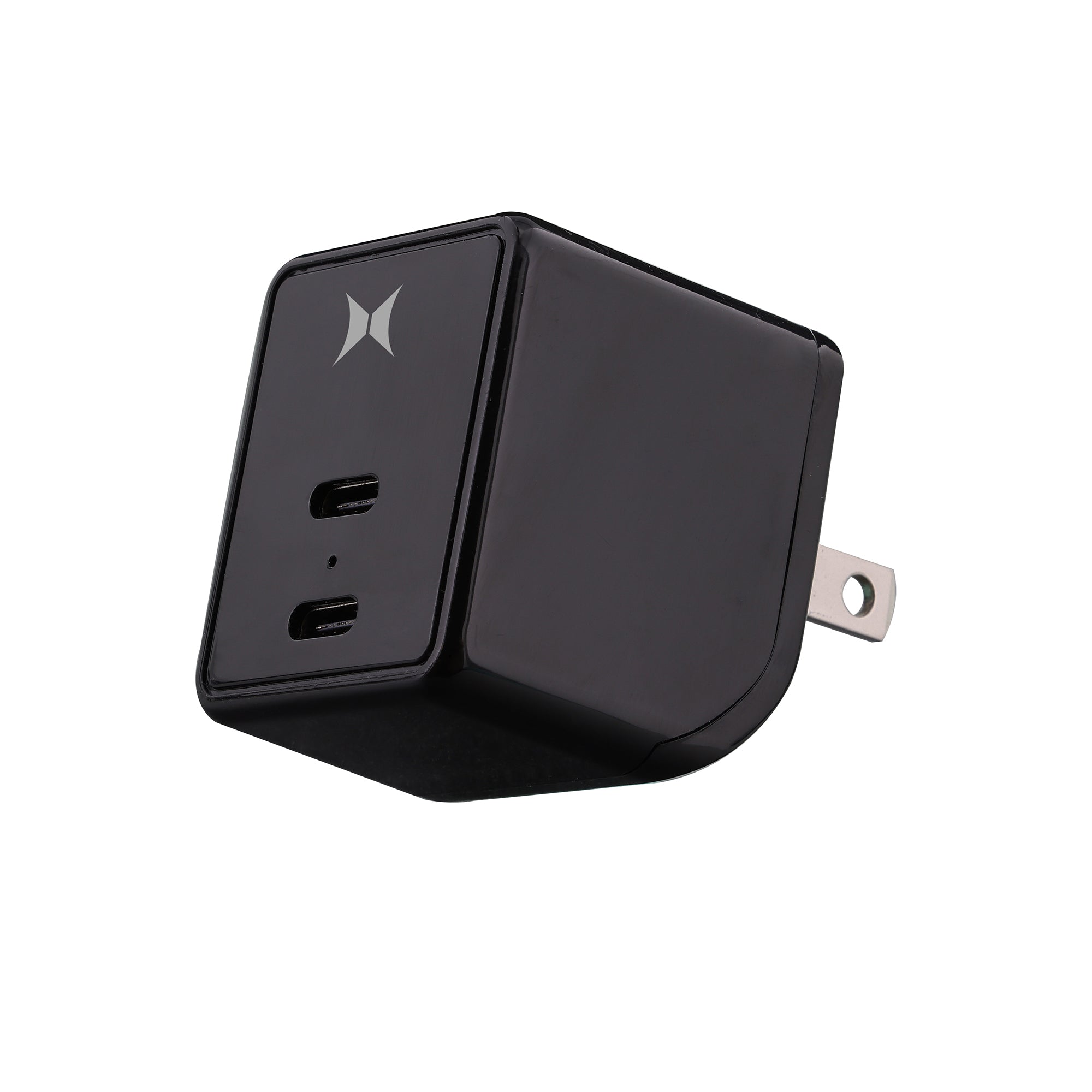 Dual Type-C Port Wall Charger with Foldable Prongs, 3.1A Fast Charging USB-C Power Adapter for Smartphones and Tablets