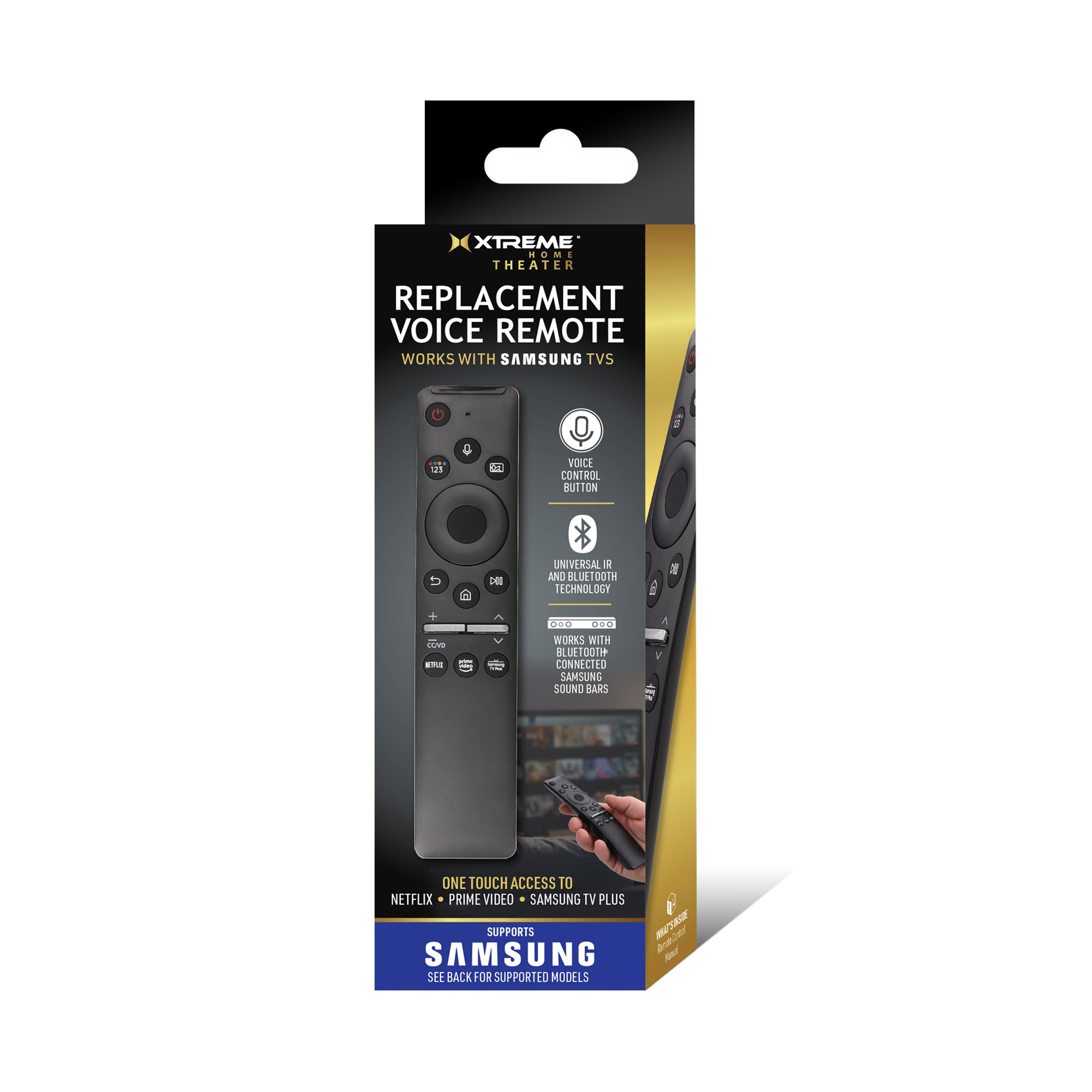 Samsung Smart TV Remote with Voice Control, Simple Selection Pad, and Ambient Mode Functionality for QLED and Frame TVs