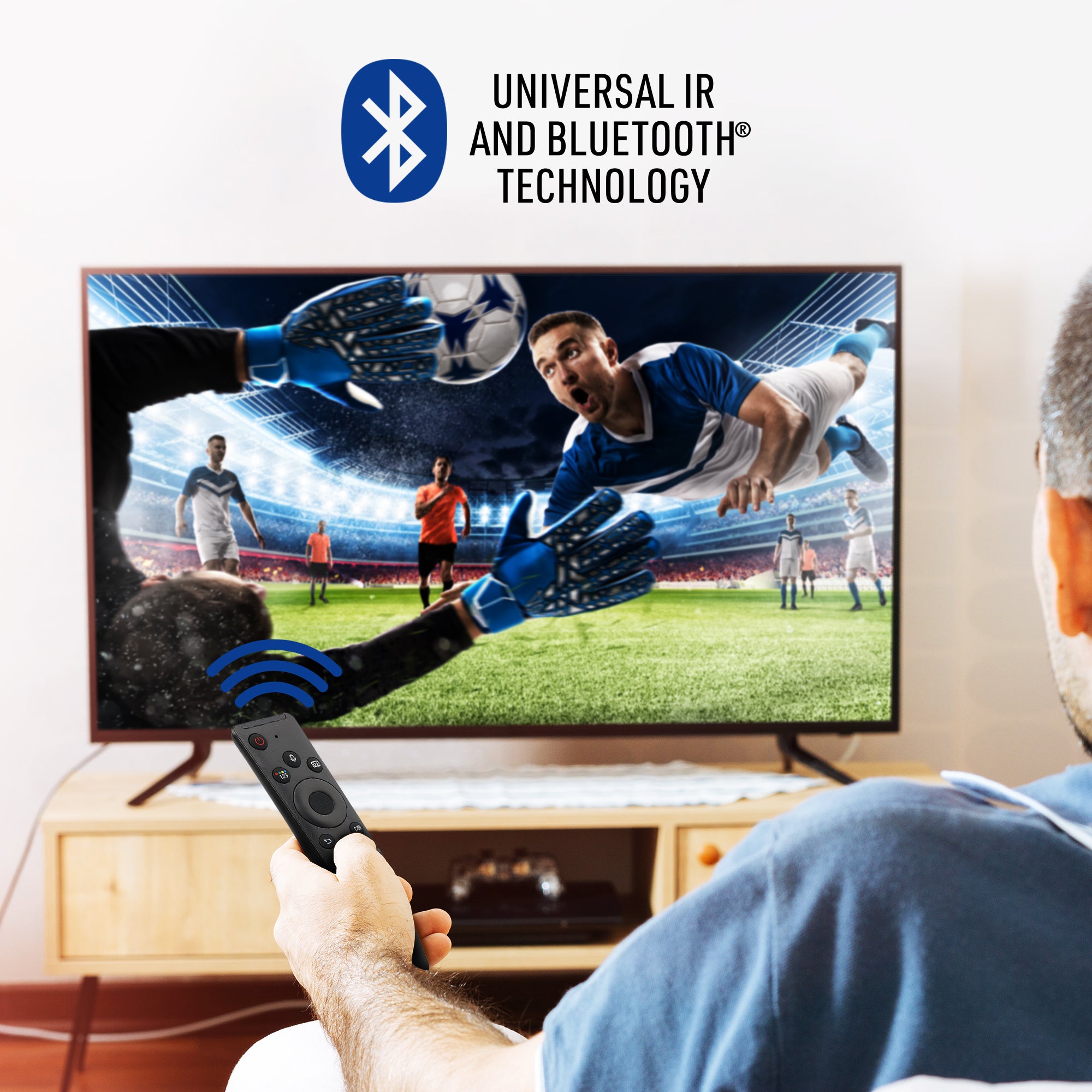Samsung Smart TV Remote with Voice Control, Simple Selection Pad, and Ambient Mode Functionality for QLED and Frame TVs