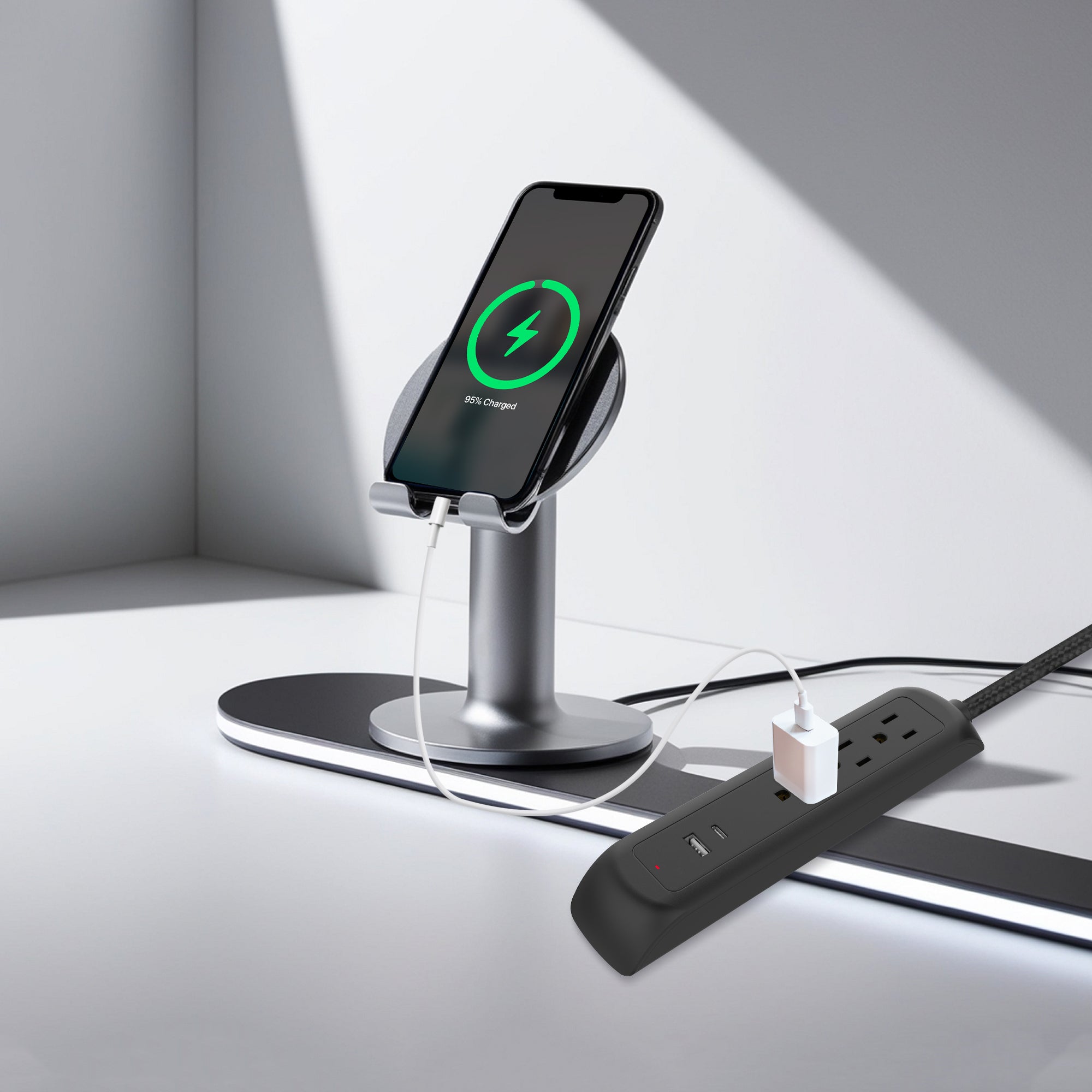 Xtreme Power Surge Strip 3 Outlets with USB-A & 3.1A USB-C