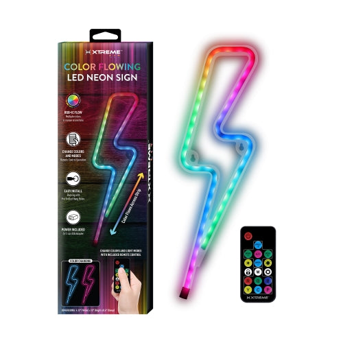 Neon Lightning Bolt