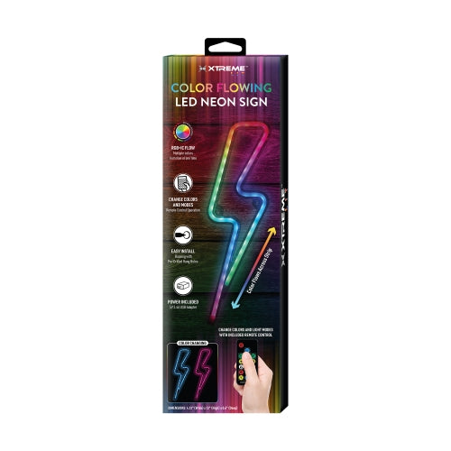 Neon Lightning Bolt