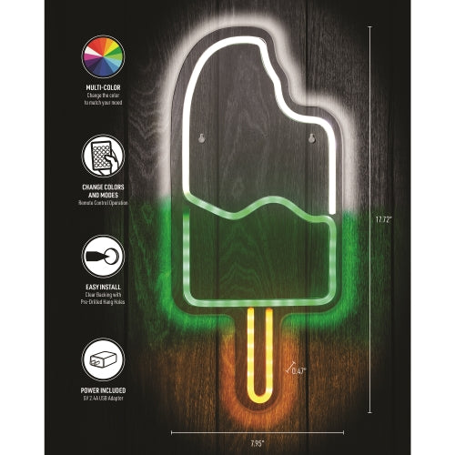 Neon Ice Cream Sign