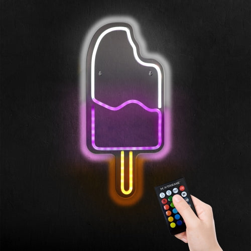 Neon Ice Cream Sign