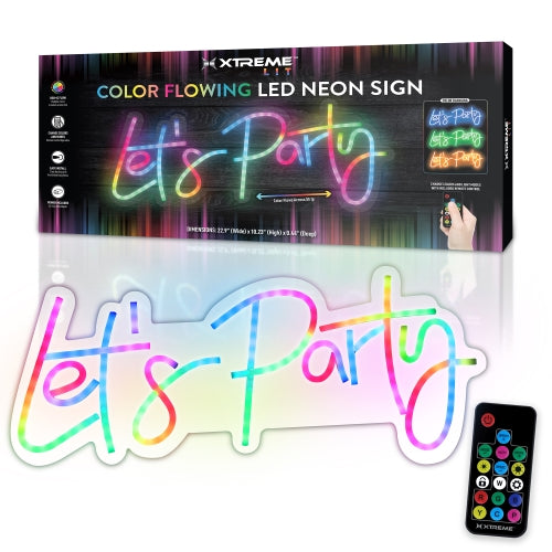 Neon Sign Let's Party