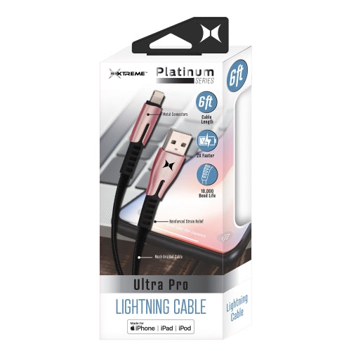 6ft MFI Certified Lightning Cable - Durable & Tangle-Free
