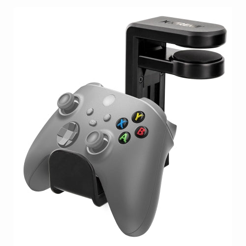 Rotating Desk Headphone Holder & Gaming Controller Mount | 360° Swivel Clamp for Desks