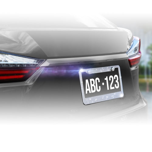 License Plate Frame with Built-In Backup Camera – High-Definition Waterproof Rearview Camera, 170° Wide Angle Lens, and Integrated Night Vision for Universal Vehicle Fit