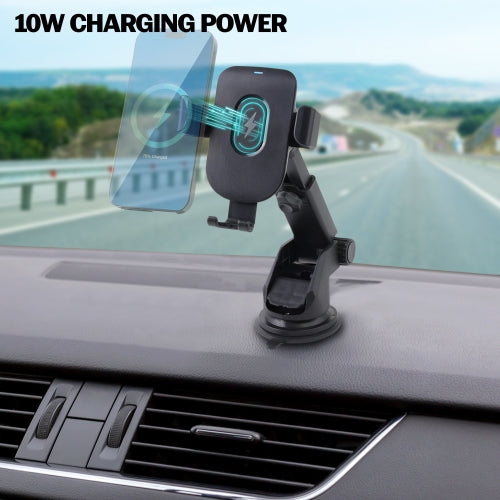 10W Wireless Charging Gravity Mount – Auto-Grip Air Vent Car Phone Holder with Fast Qi Charging for iPhone, Samsung, and Android Smartphones