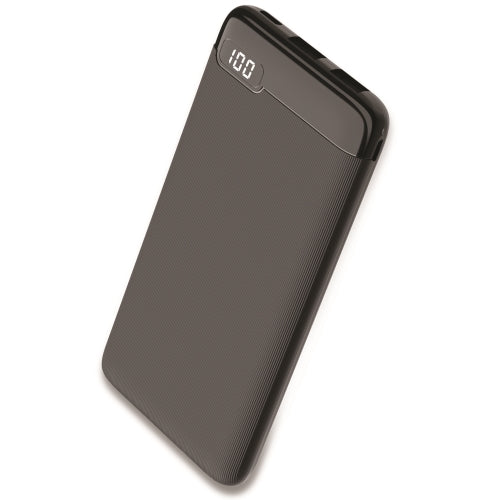 10000 mAh Power Bank with LED Screen, 2 USB-A, Type-C, and Micro USB Ports, Portable Rechargeable Battery for Travel