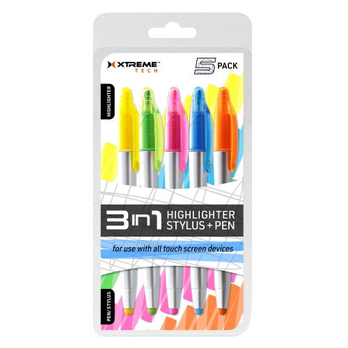 Highlighter Stylus Pens (5-Pack)