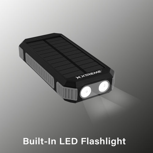 Pro Series 20,000mAh Solar Power Bank – PD Fast Charging Portable Charger with USB-C & USB-A, IP45 Water-Resistant, LED Flashlight & Compass