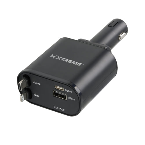 30W A/C Car with Retract Cable