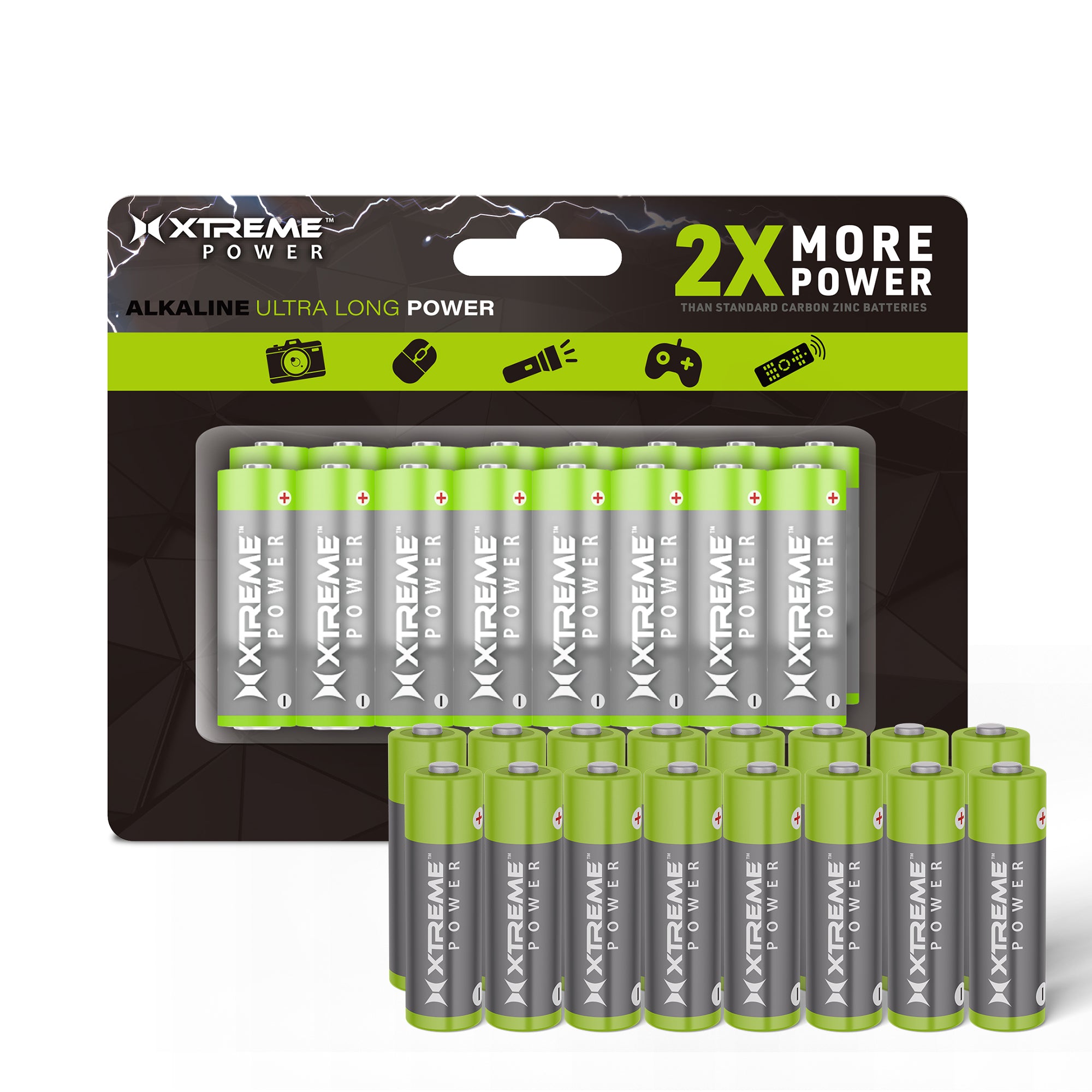 AA Batteries: Long-Lasting 16-Pack