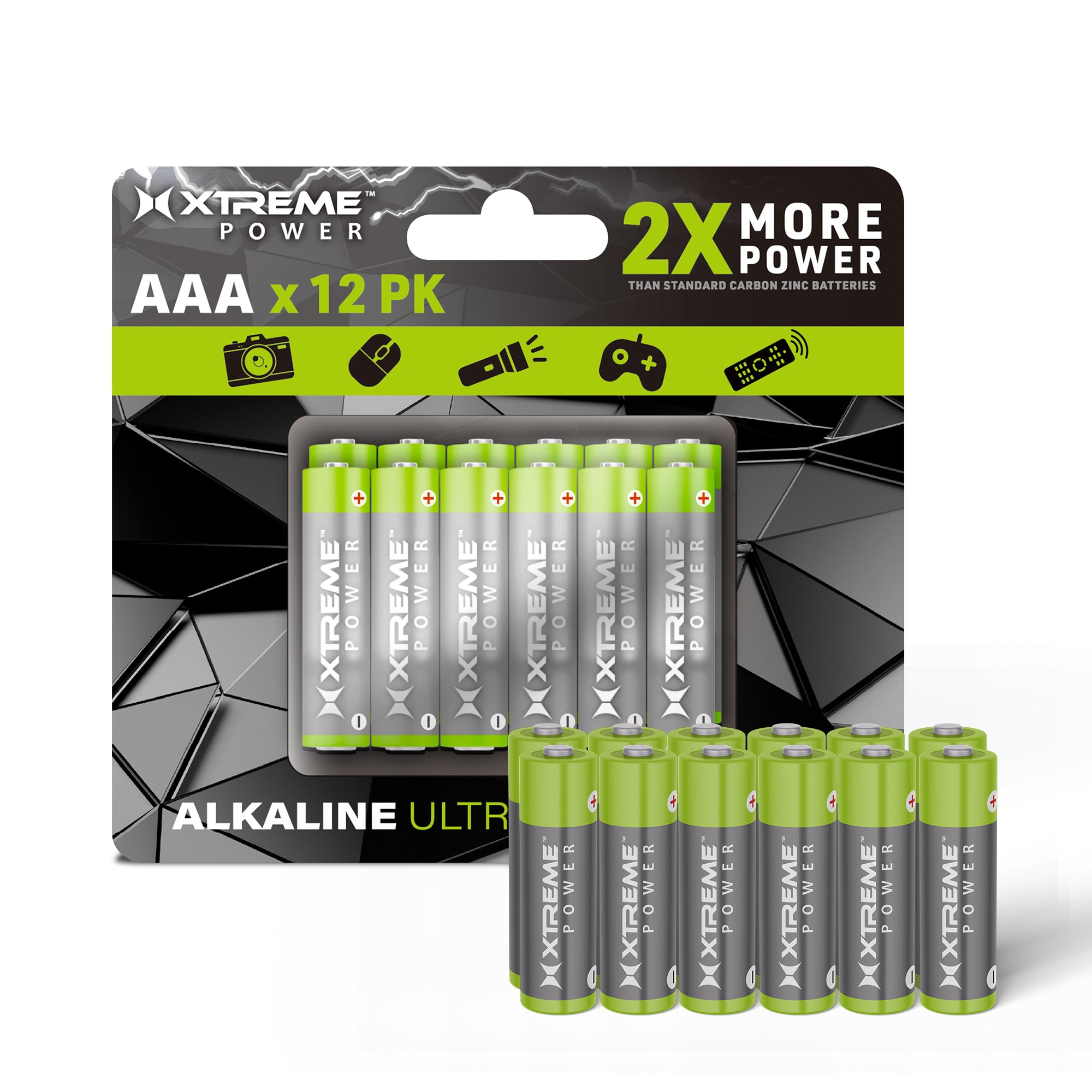 AAA Batteries: Long-Lasting 12-Pack