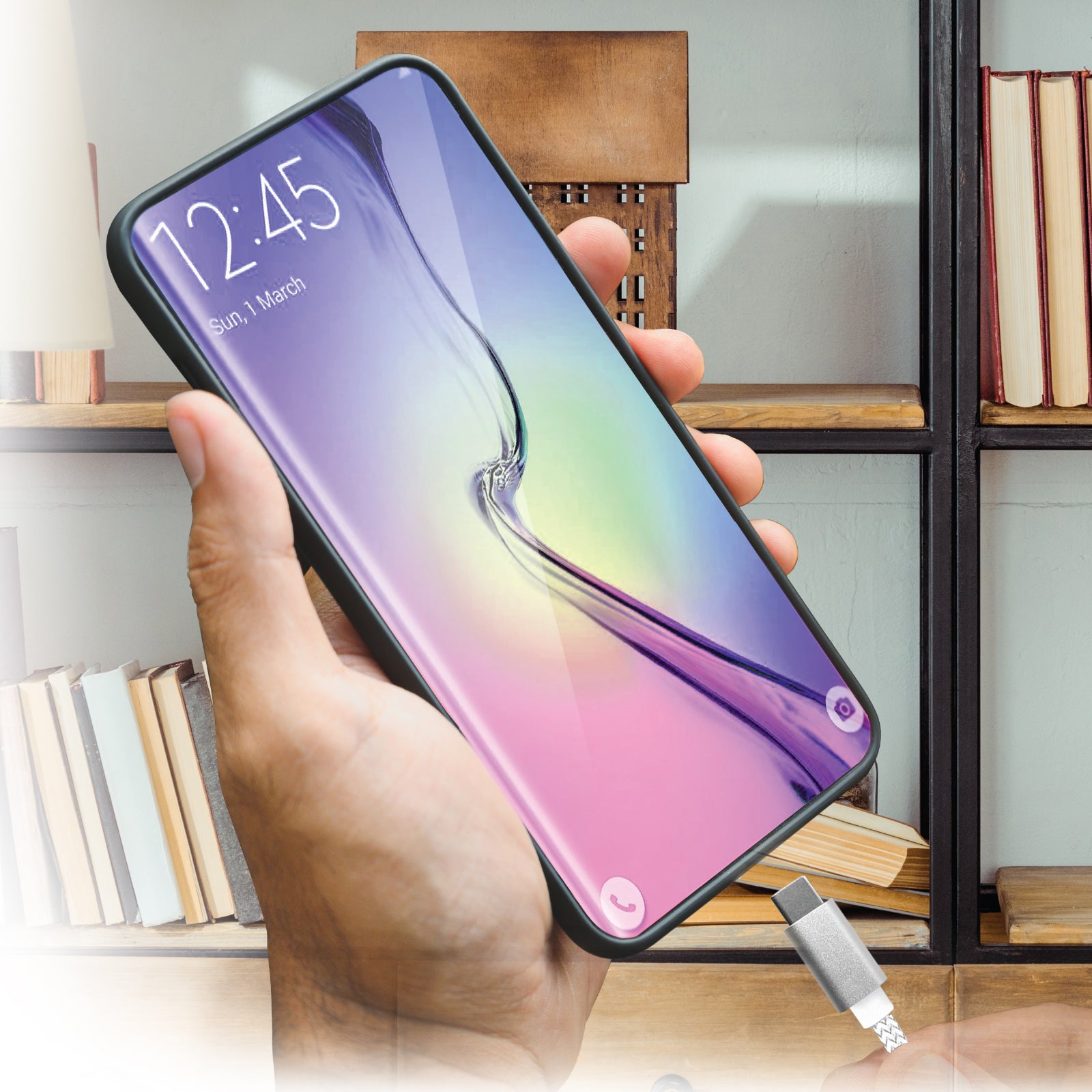 2-Pack USB-C to USB-C Charging Cables: 6ft Silver Silicone & 10ft Black Braided, Fast Charge & Data Sync for All Type-C Devices