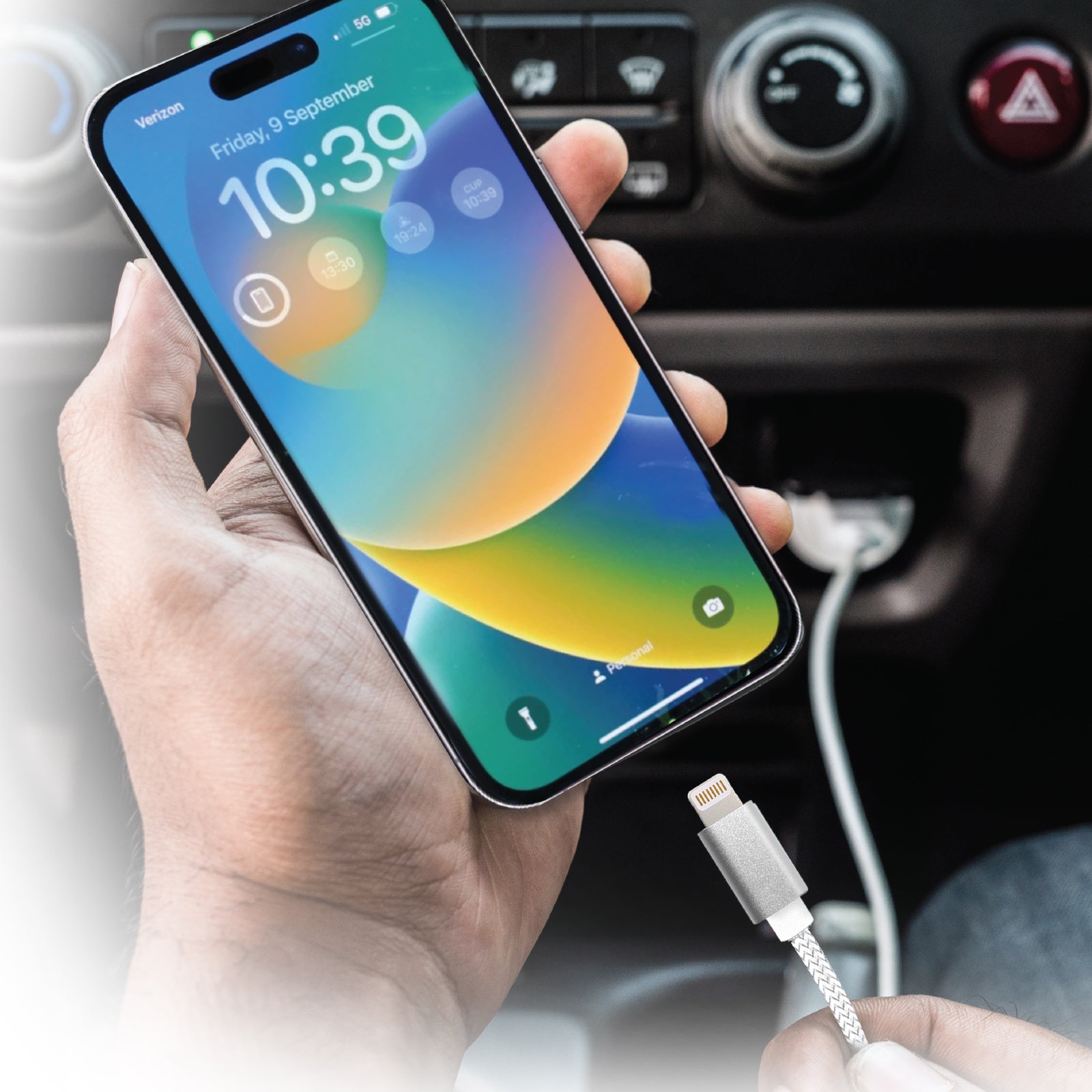 2-Pack 8Pin to USB-A Charging Cables: 6ft Silver Silicone & 10ft Black Braided, Fast Charge & Data Sync for All 8Pin Devices