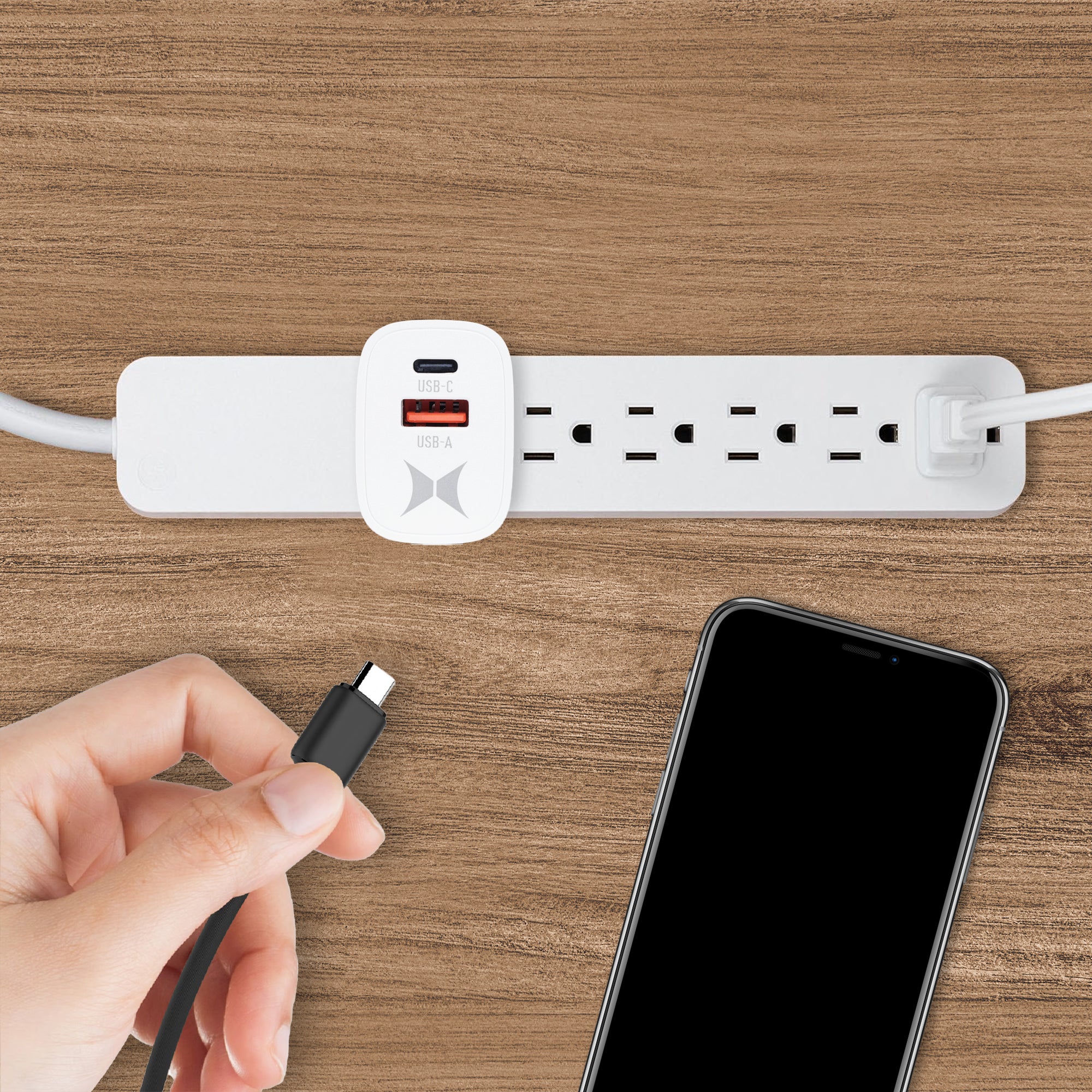 3-Pack Dual Port Quick Charging Wall Charger, 20W USB-C & 18W USB-A Fast Chargers, QC and PD, Ultra-Fast Wall Charger