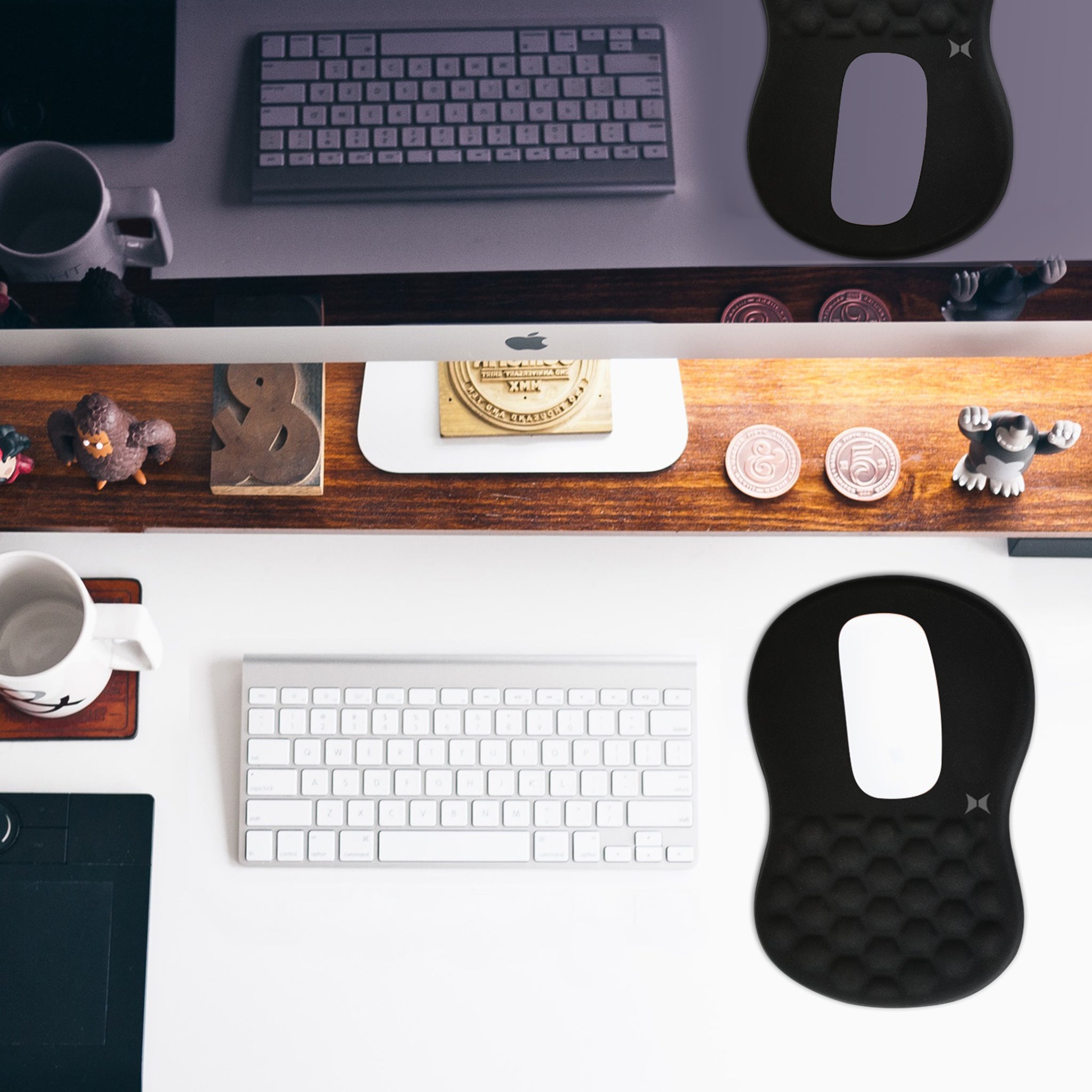 Ergonomic Massage Mouse Pad, Large 8 x 12" Non-Slip Surface