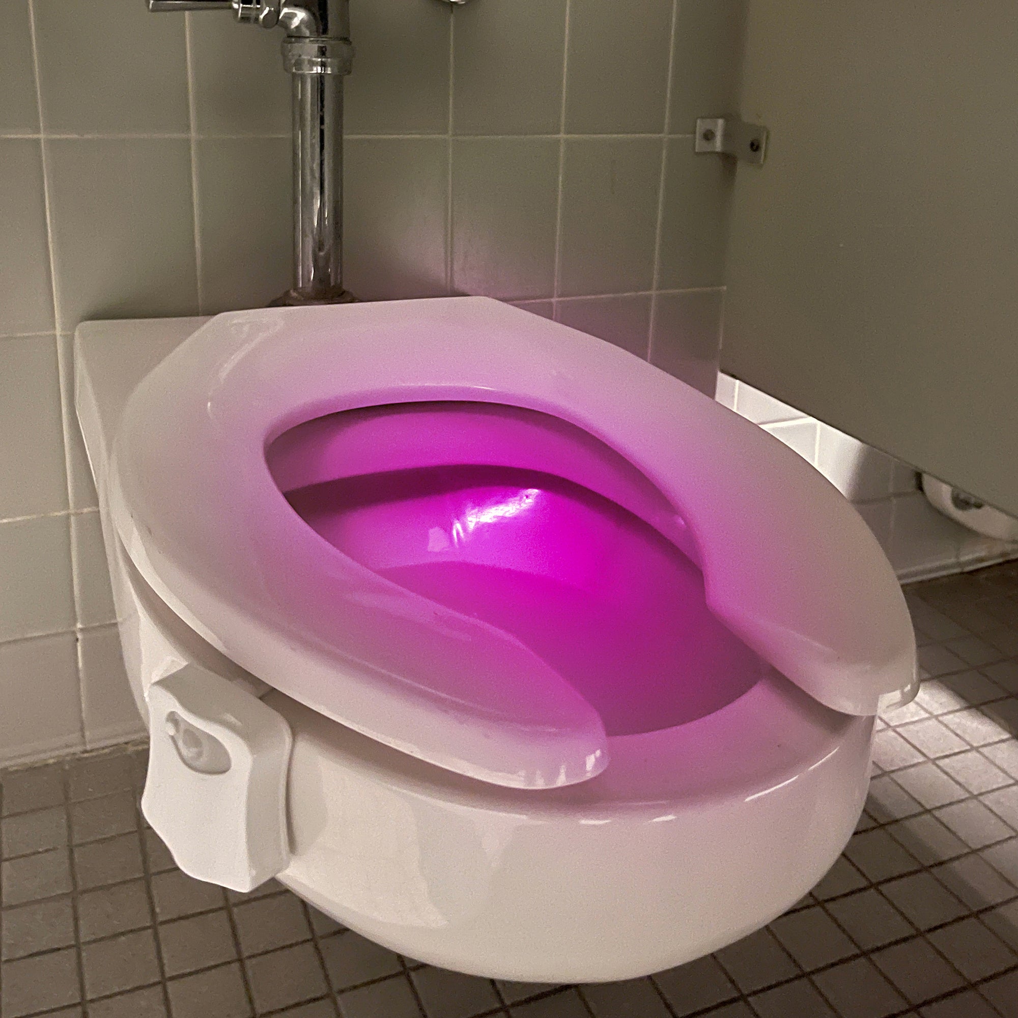Motion-Activated LED Toilet Light, 10 Colors & Cycle Mode, Requires 3 AAAs