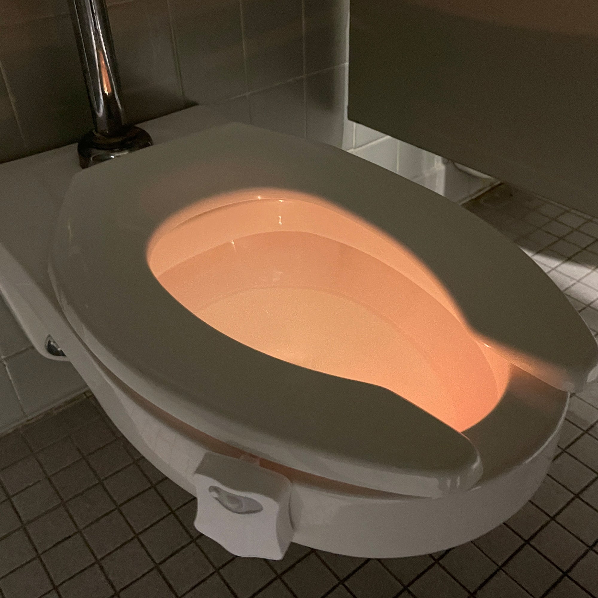 Motion-Activated LED Toilet Light, 10 Colors & Cycle Mode, Requires 3 AAAs