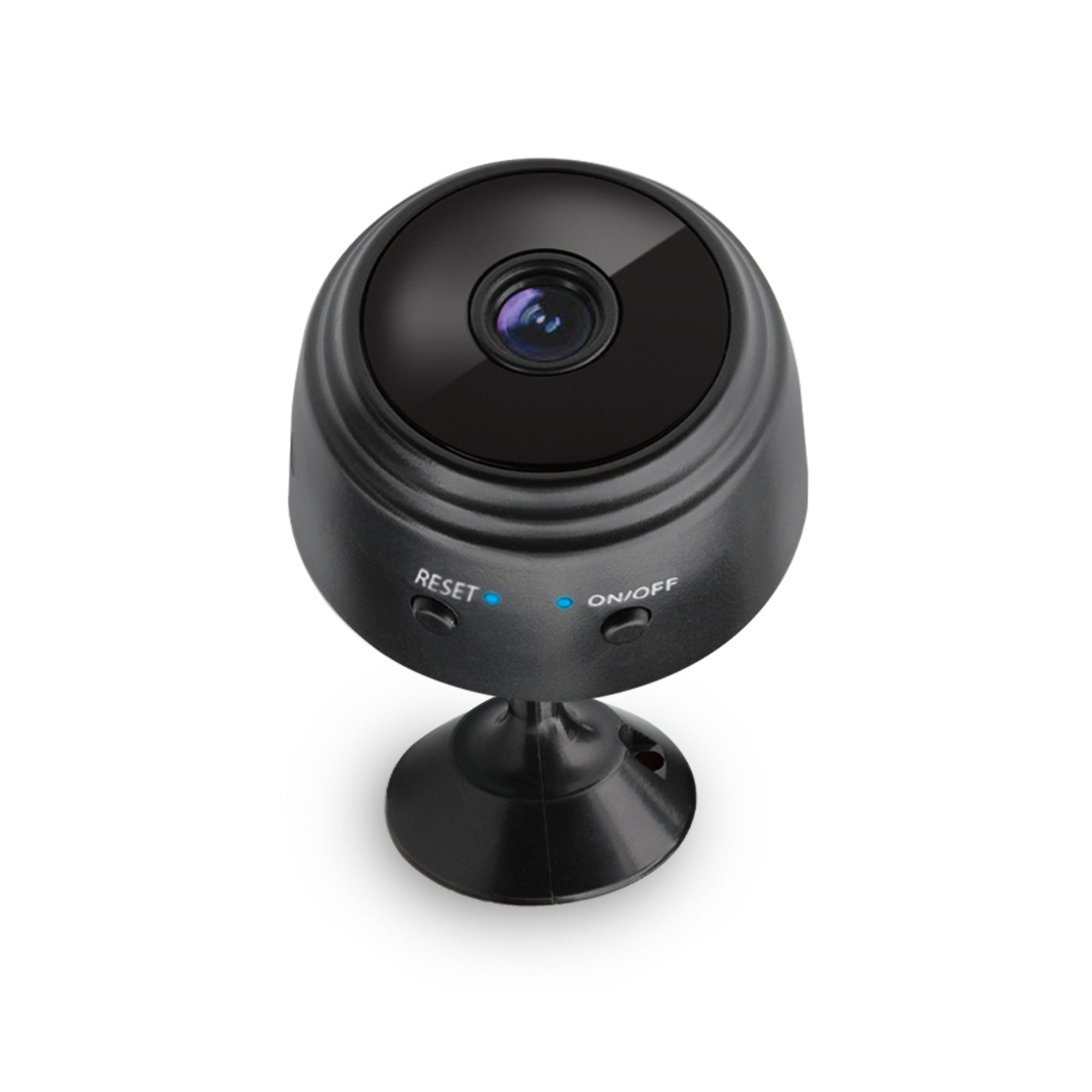 Smart Wi-Fi Mini Camera with Magnetic Back and Adhesive Mount, HD Wireless Security Camera for Home & Office with Micro SD Card Support