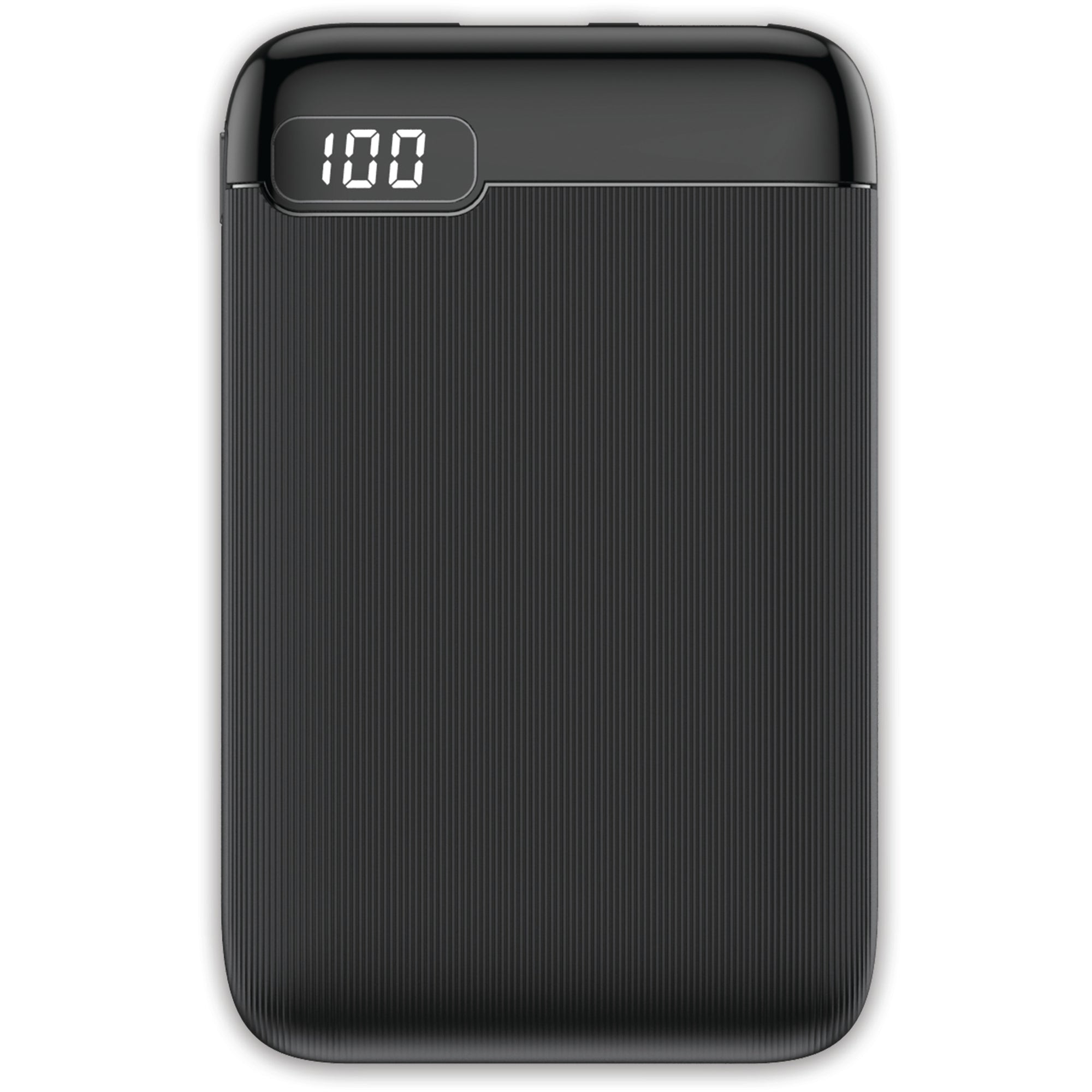 5000 mAh Power Bank with LED Screen, 2 USB-A, Type-C, and Micro USB Ports, Portable Rechargeable Battery for Travel