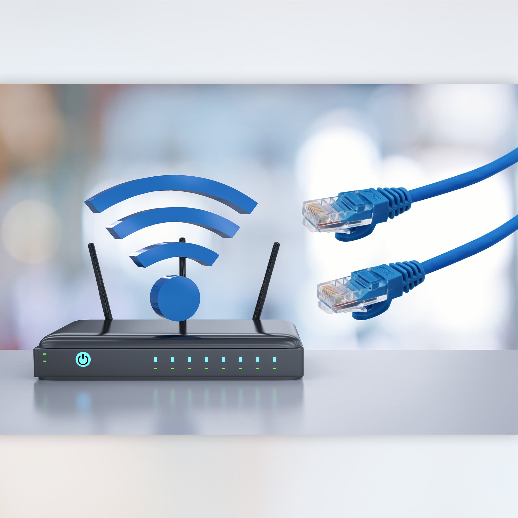6ft Cat5e Ethernet Cable for High-Speed Internet, Gaming, and Streaming—Durable, Snagless LAN Network Patch Cord
