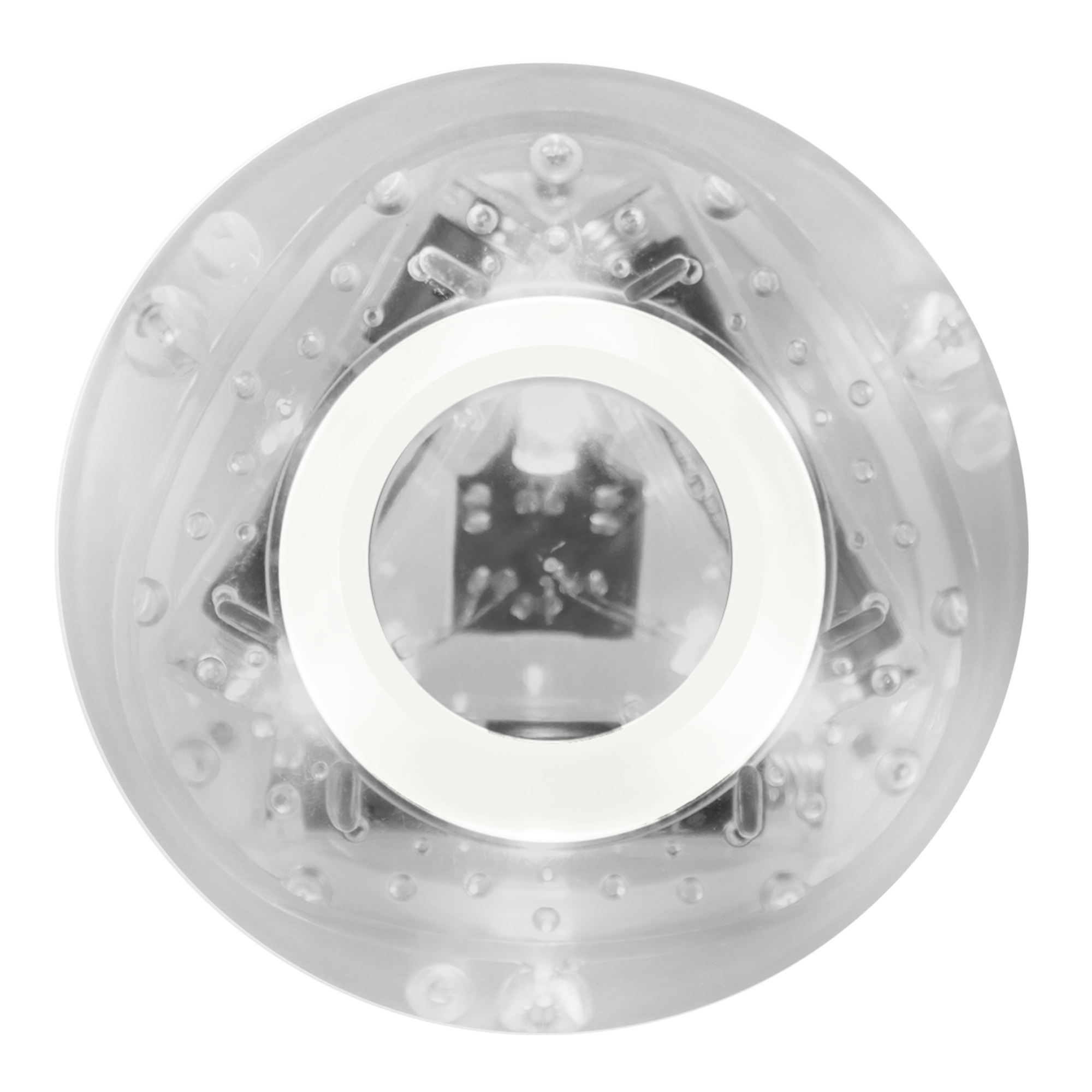 Waterproof Floating Disco Bath Light, Color Changing LED Light for Bathtub and Pool, Mounts on Smooth Surfaces, White