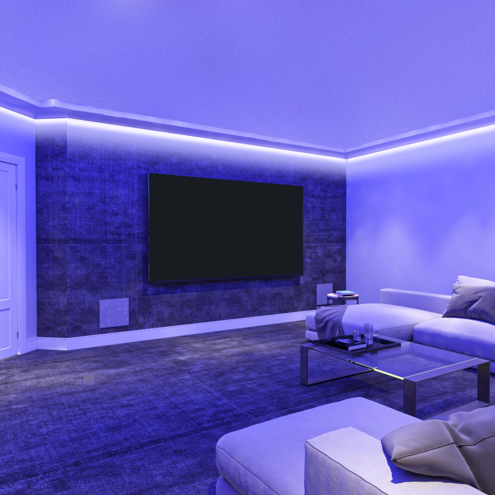 150 Ft Cut & Customize Indoor LED Light Strip Kit, Includes 3 Connectors